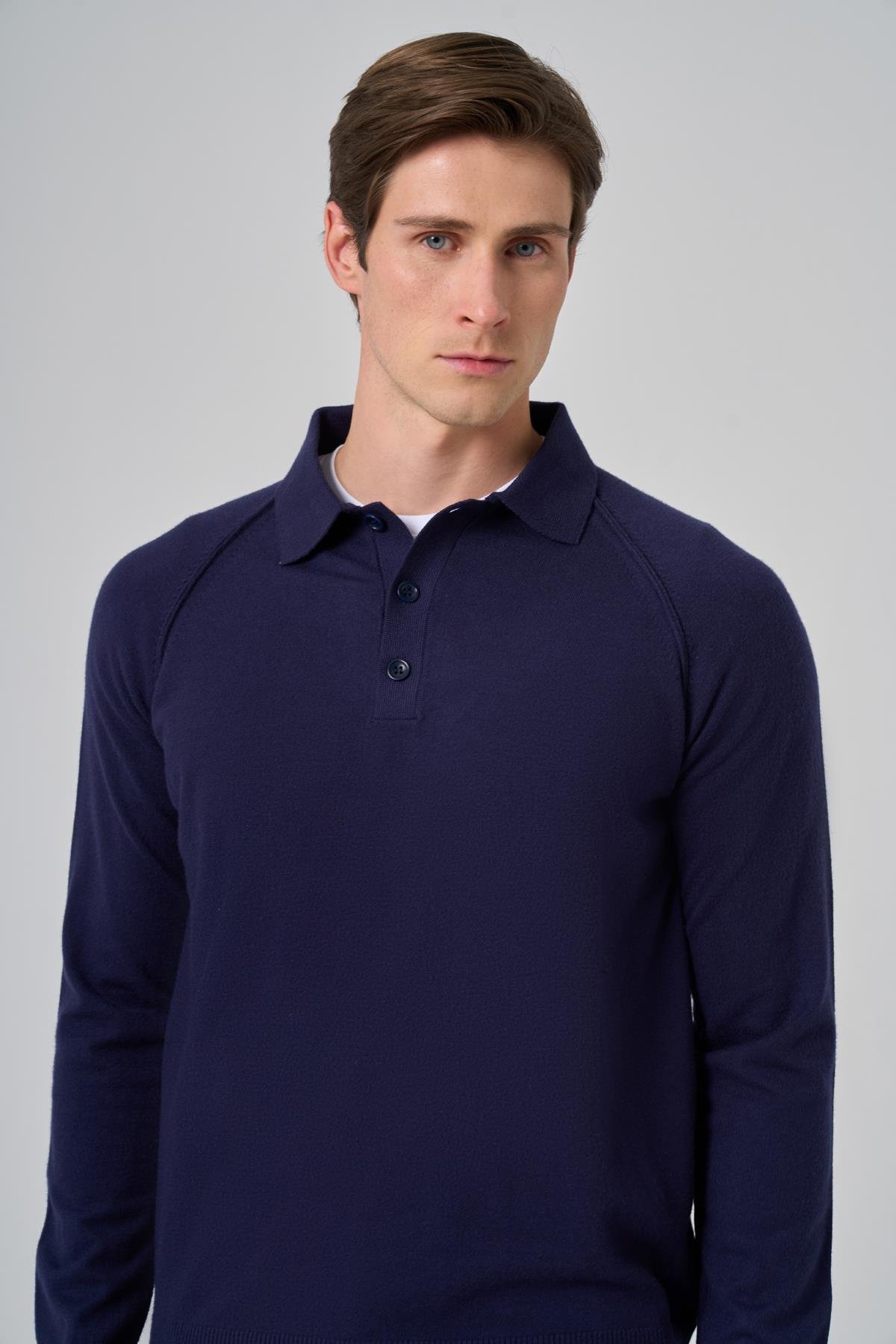 Morven Erkek Marine Trend Core Spun Polo Yaka Dynamic Fit Rahat Kesim Triko