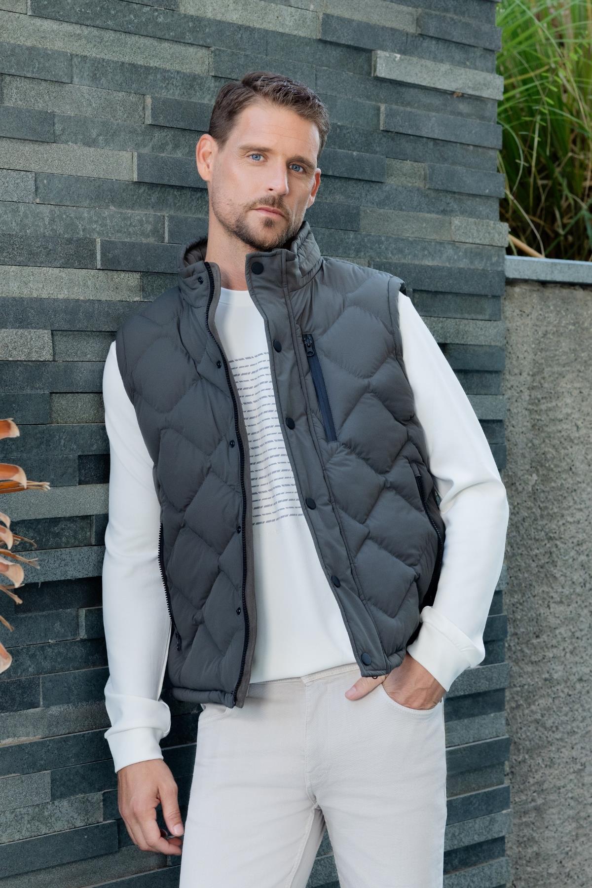 Morven Erkek Siyah Polyamide Spor Yelek