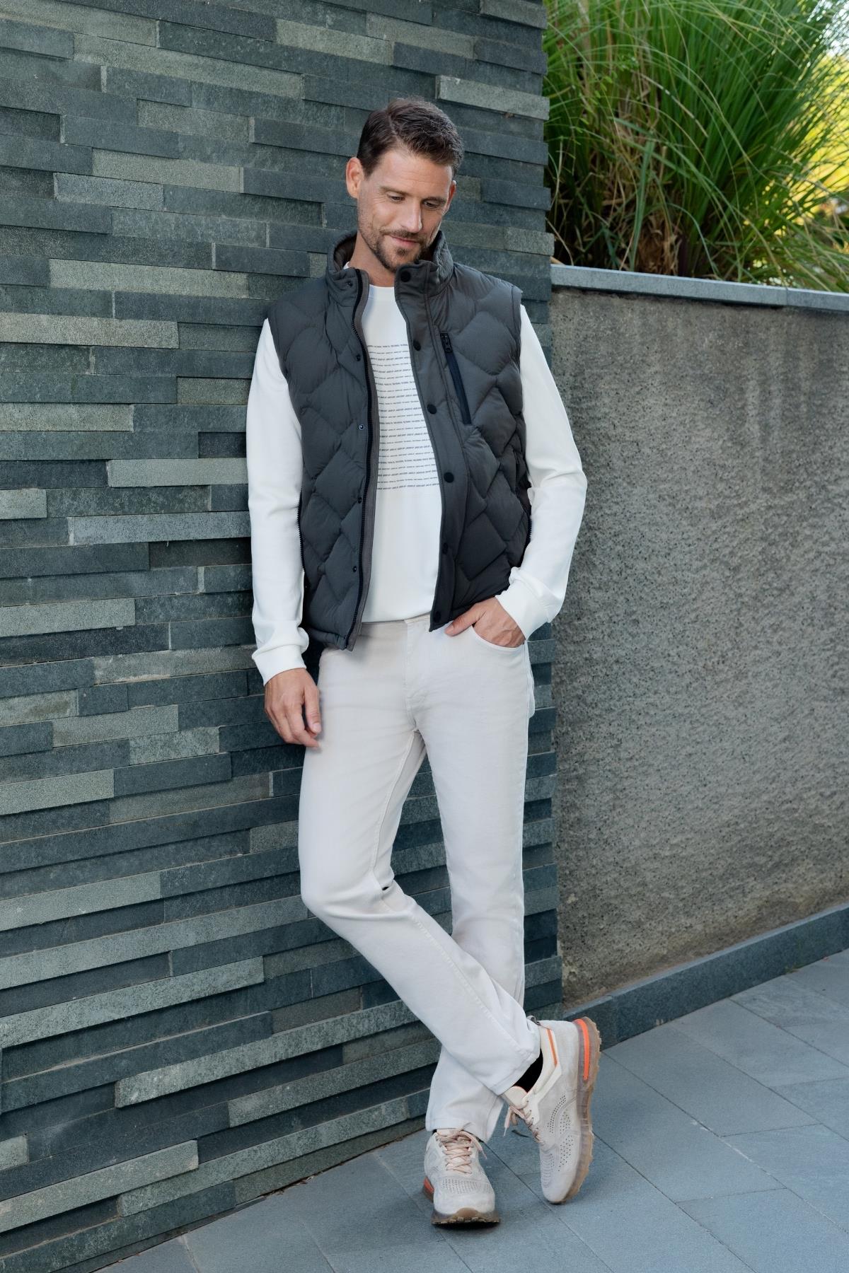 Morven Erkek Siyah Polyamide Spor Yelek