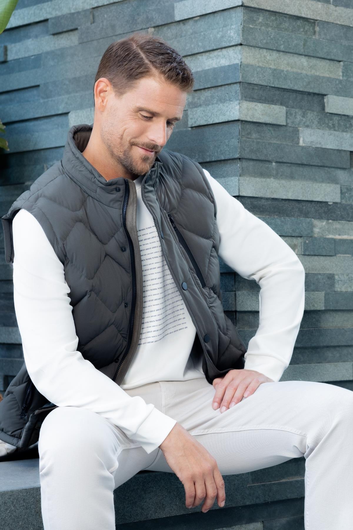 Morven Erkek Siyah Polyamide Spor Yelek
