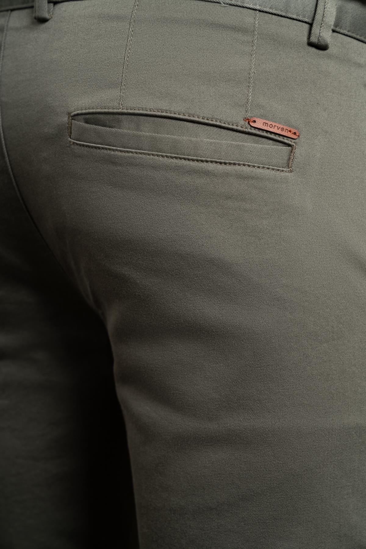 Morven Erkek Yeşil Slim Fit Dar Kesim Chino Pantolon