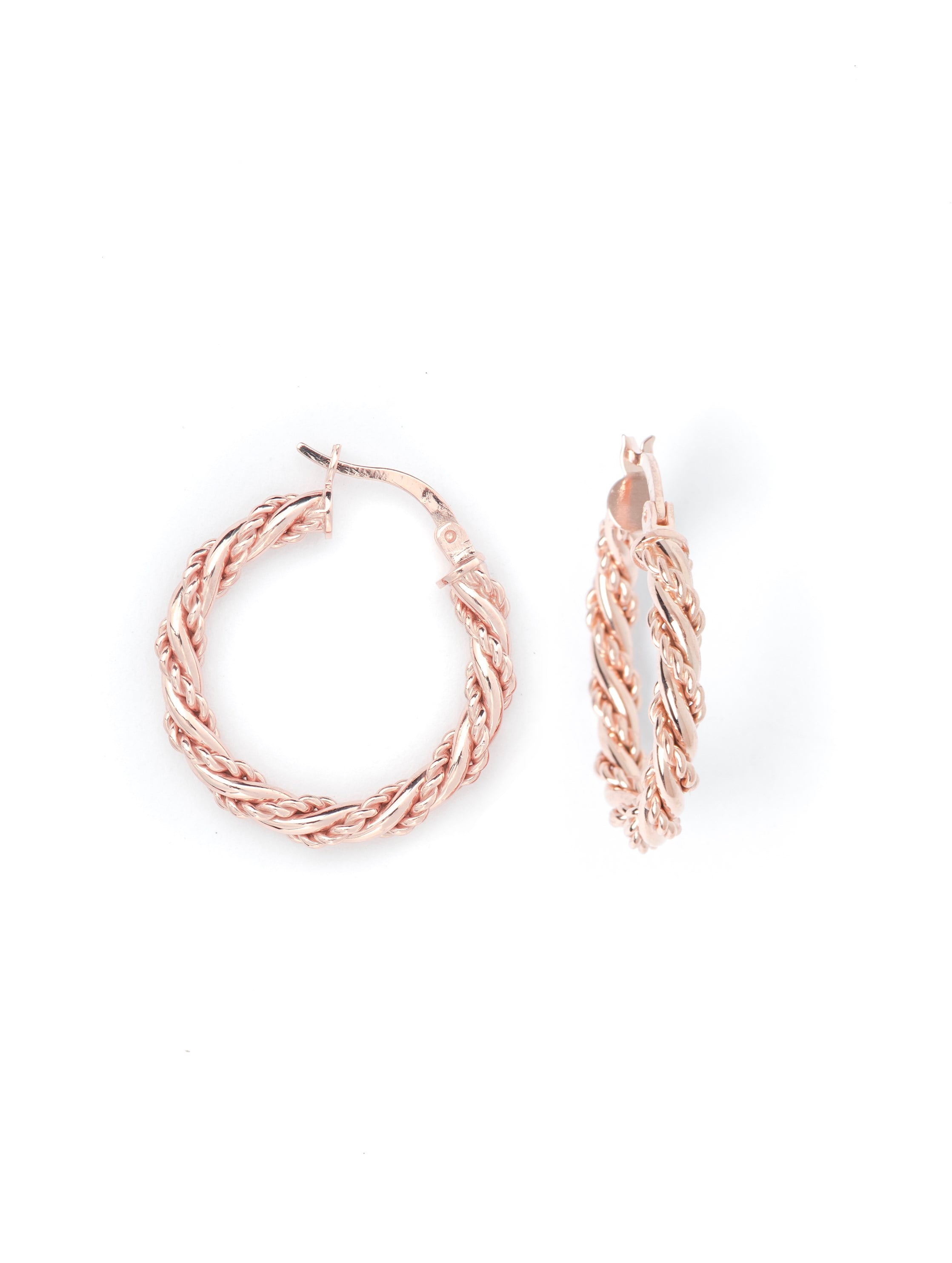 Double Hoop Küpe 925 Ayar Gümüş