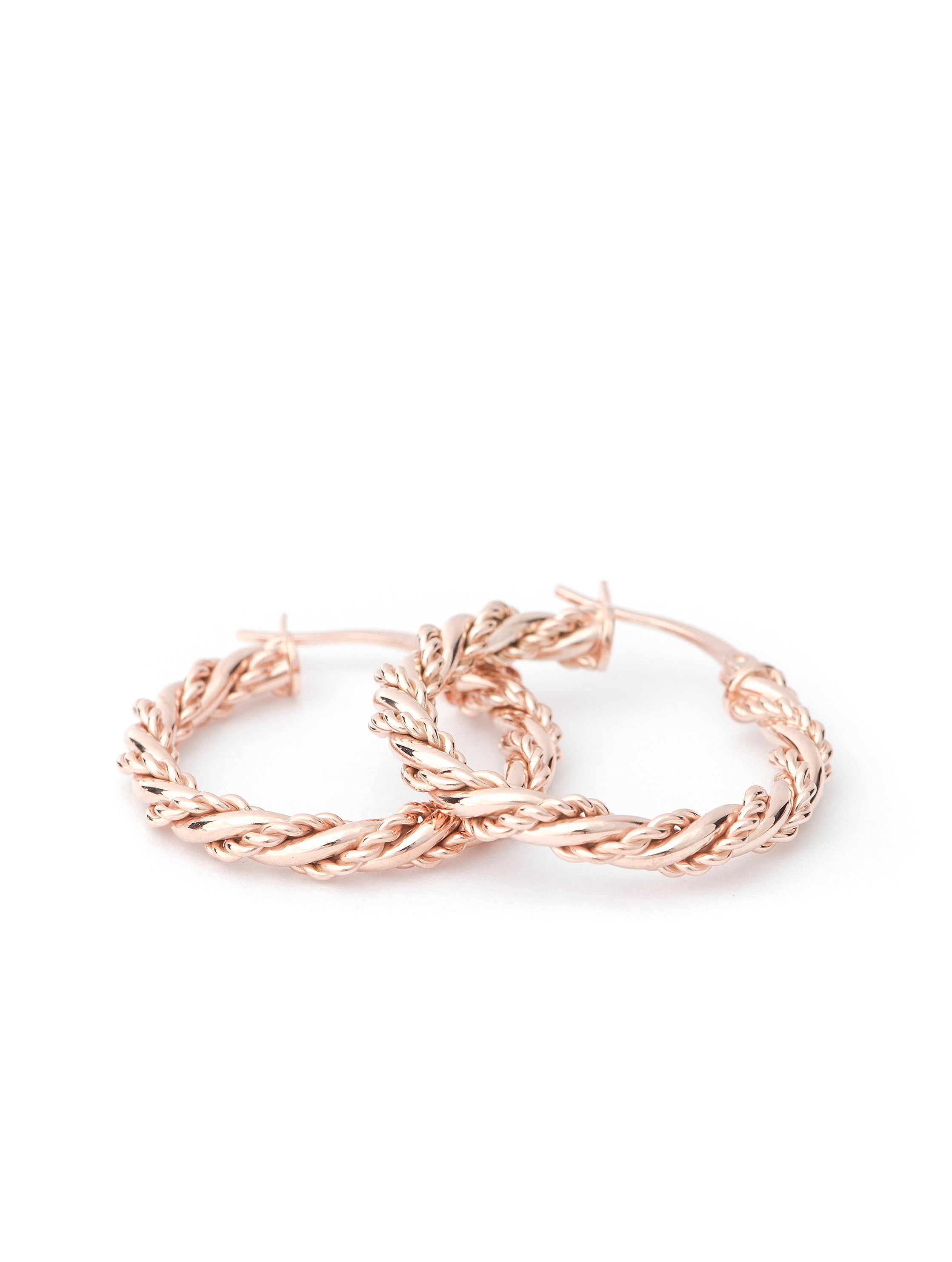 Double Hoop Küpe 925 Ayar Gümüş