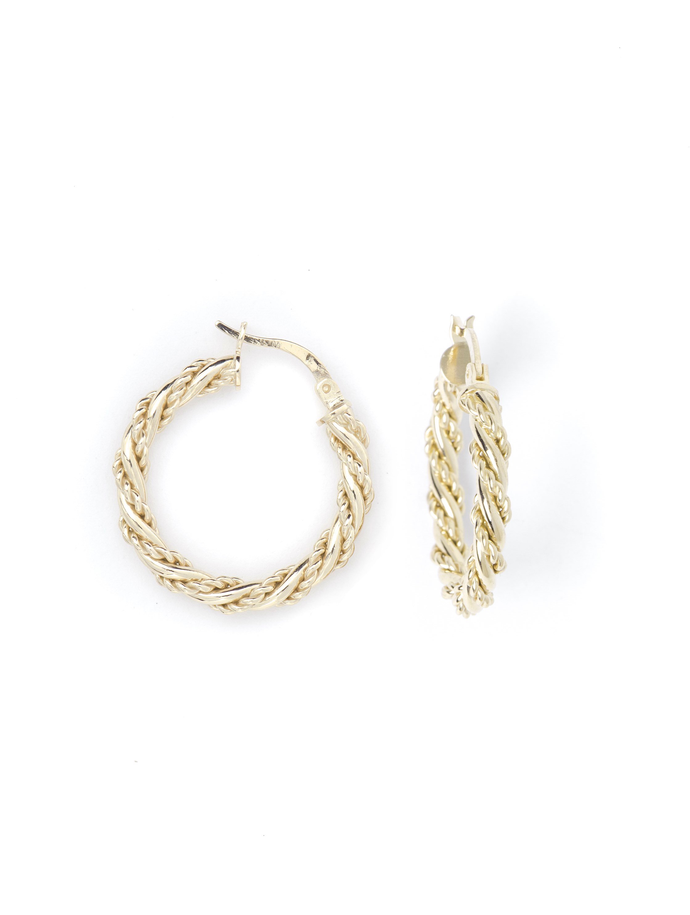 Double Hoop Küpe 925 Ayar Gümüş