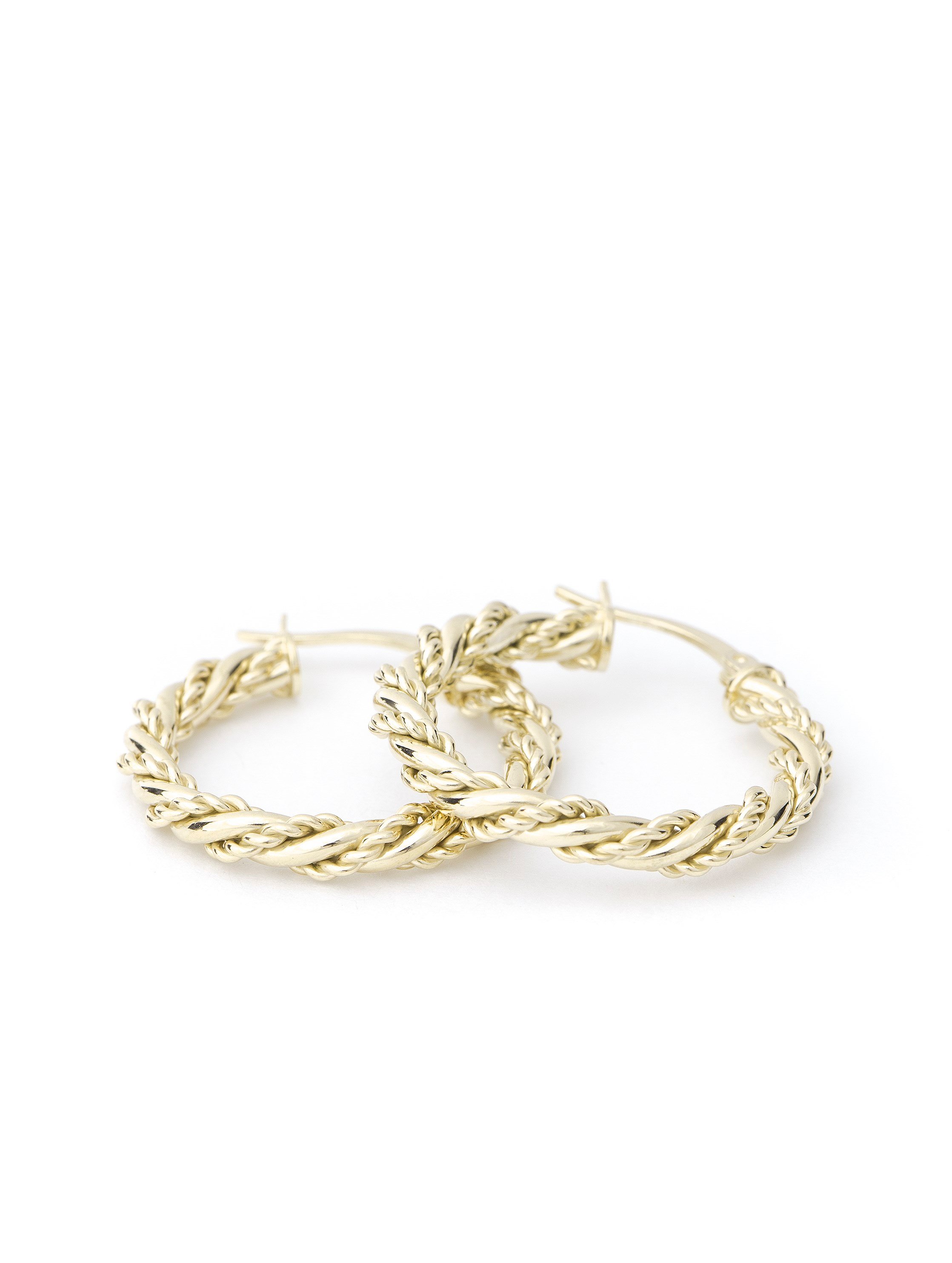 Double Hoop Küpe 925 Ayar Gümüş