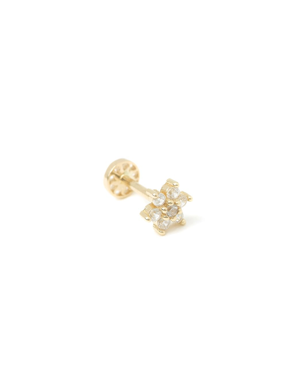 Flower Piercing 14 Ayar Altın