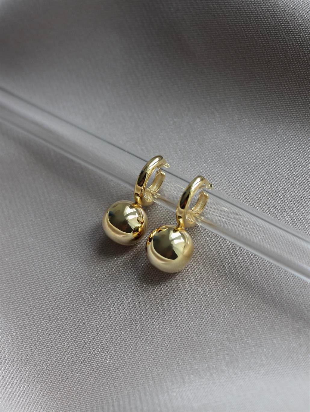 Gold Top Küpe