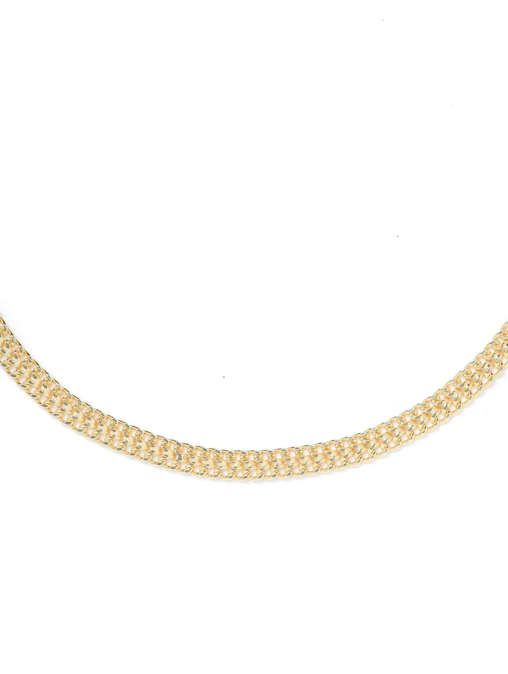 İkili Zincir Choker 925 ayar gümüş