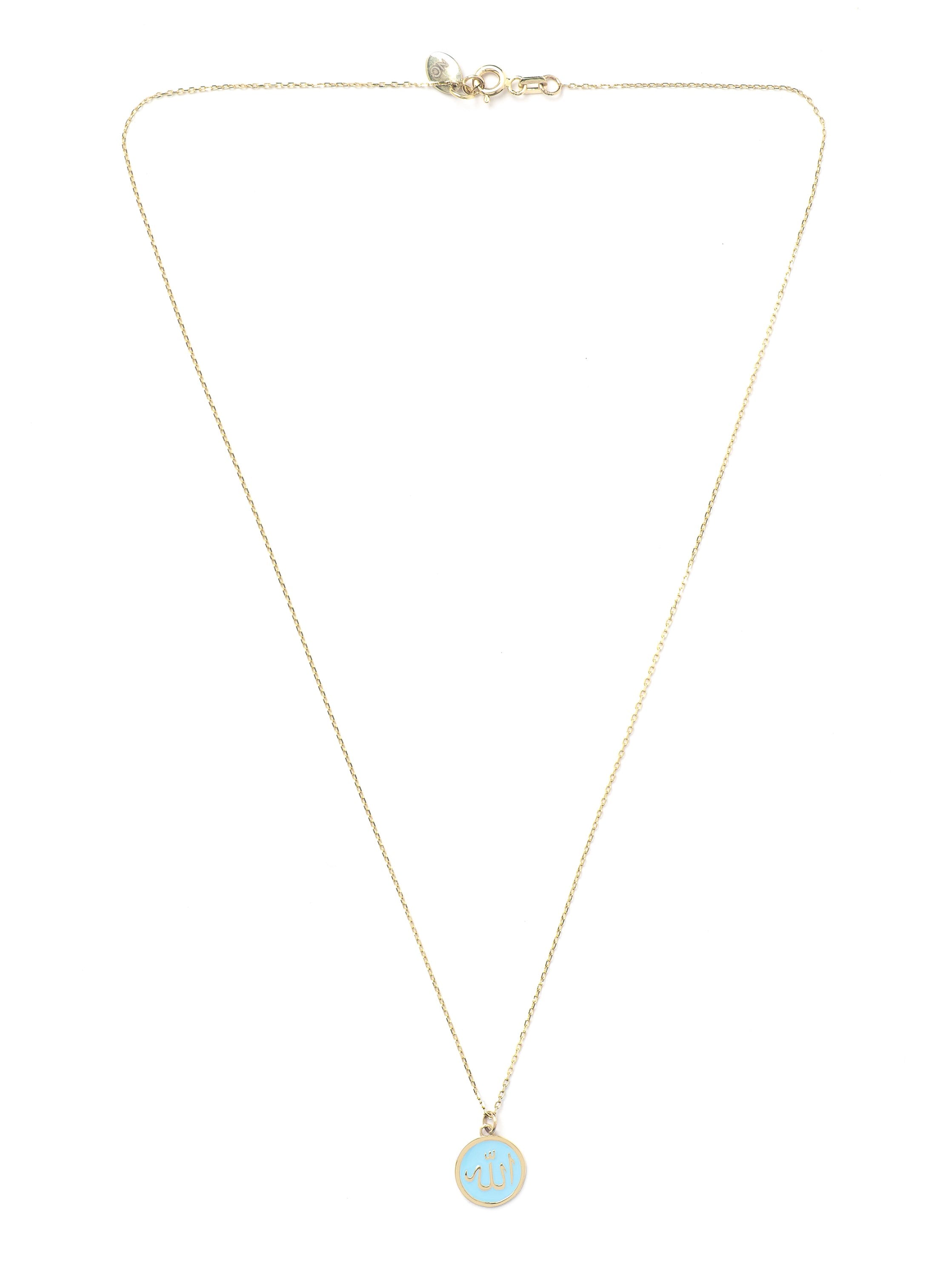 Mineli Dua Kolye 14 ayar altın