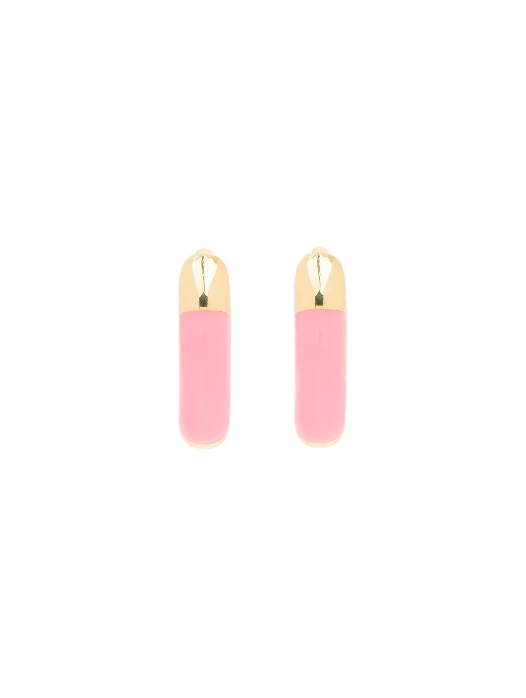 Mini Pembe Neon Küpe 925 Ayar Gümüş