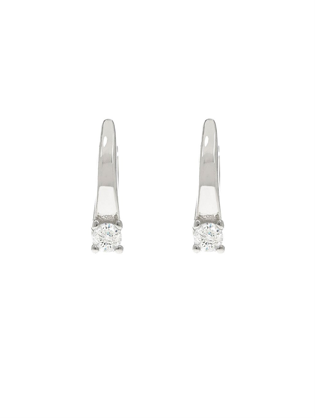 Mini Tektaş Küpe 925 Ayar Gümüş