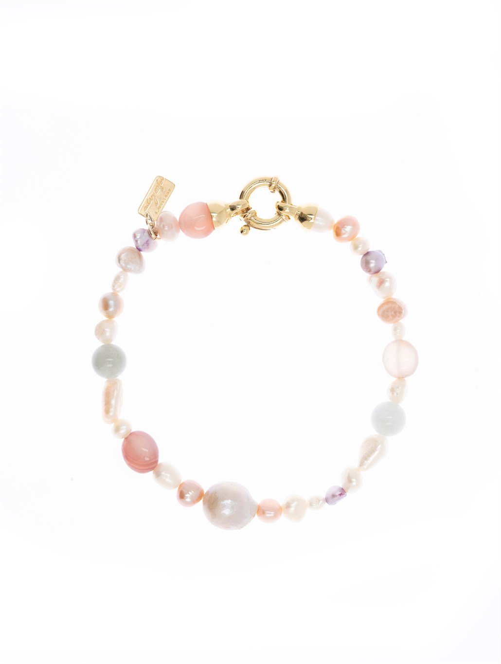 Pastel Akik İnci Halhal 