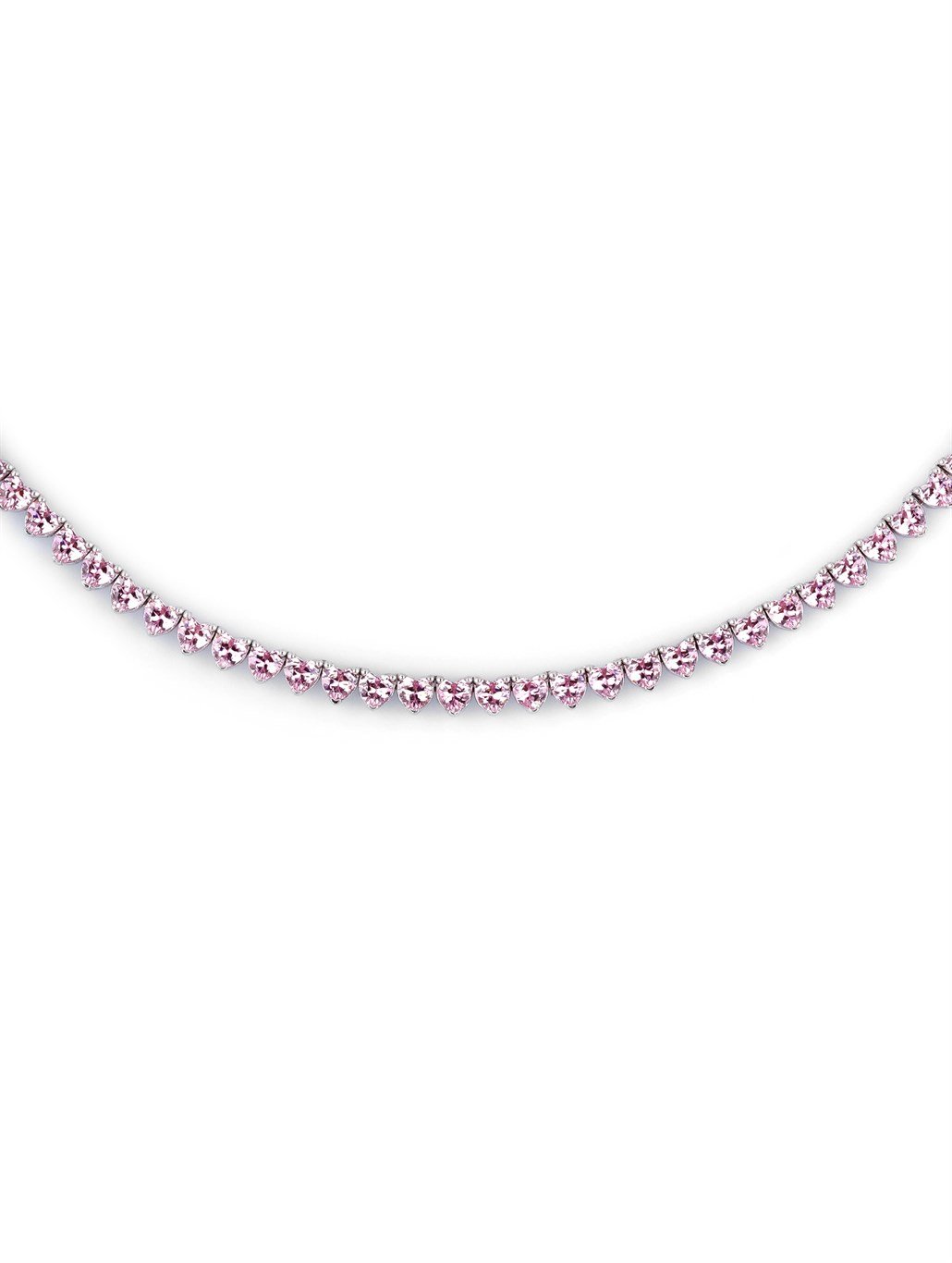 Pembe Su Yolu Kolye 925 Ayar Gümüş