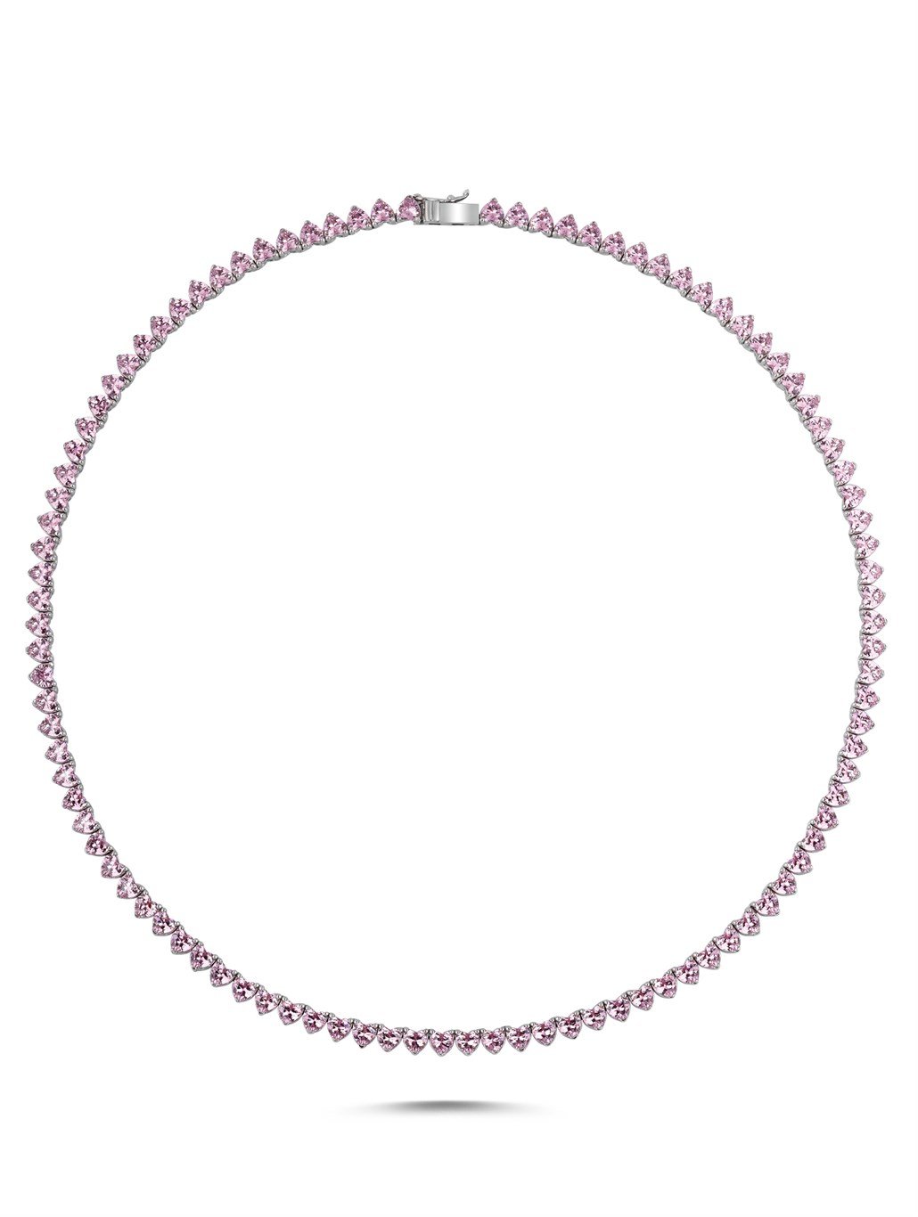 Pembe Su Yolu Kolye 925 Ayar Gümüş