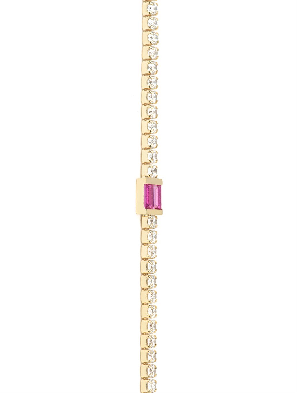 Pembe Zirkon Taşlı Bileklik 925 Ayar Gümüş