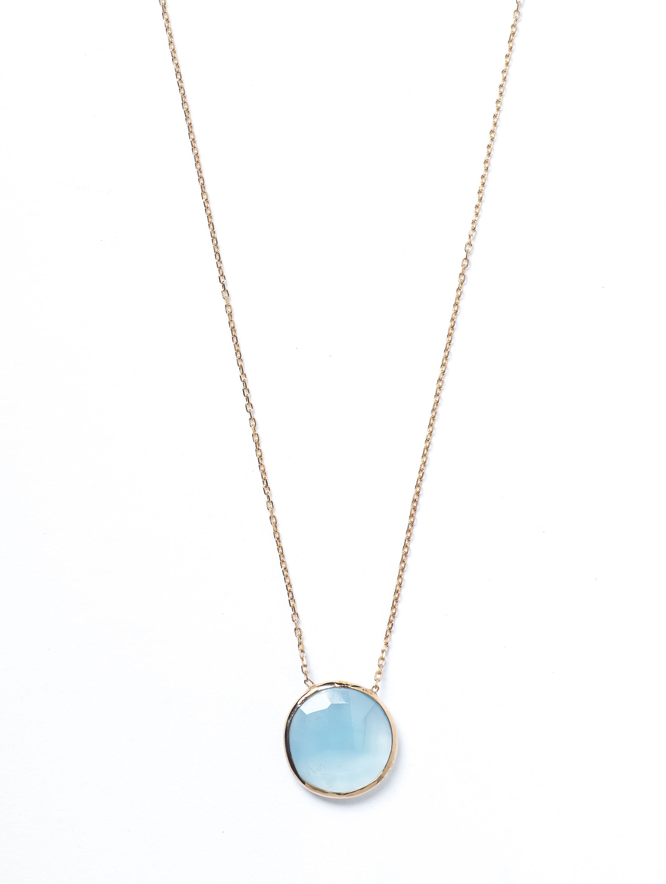 Peruvian Blue Kolye 925 ayar gümüş