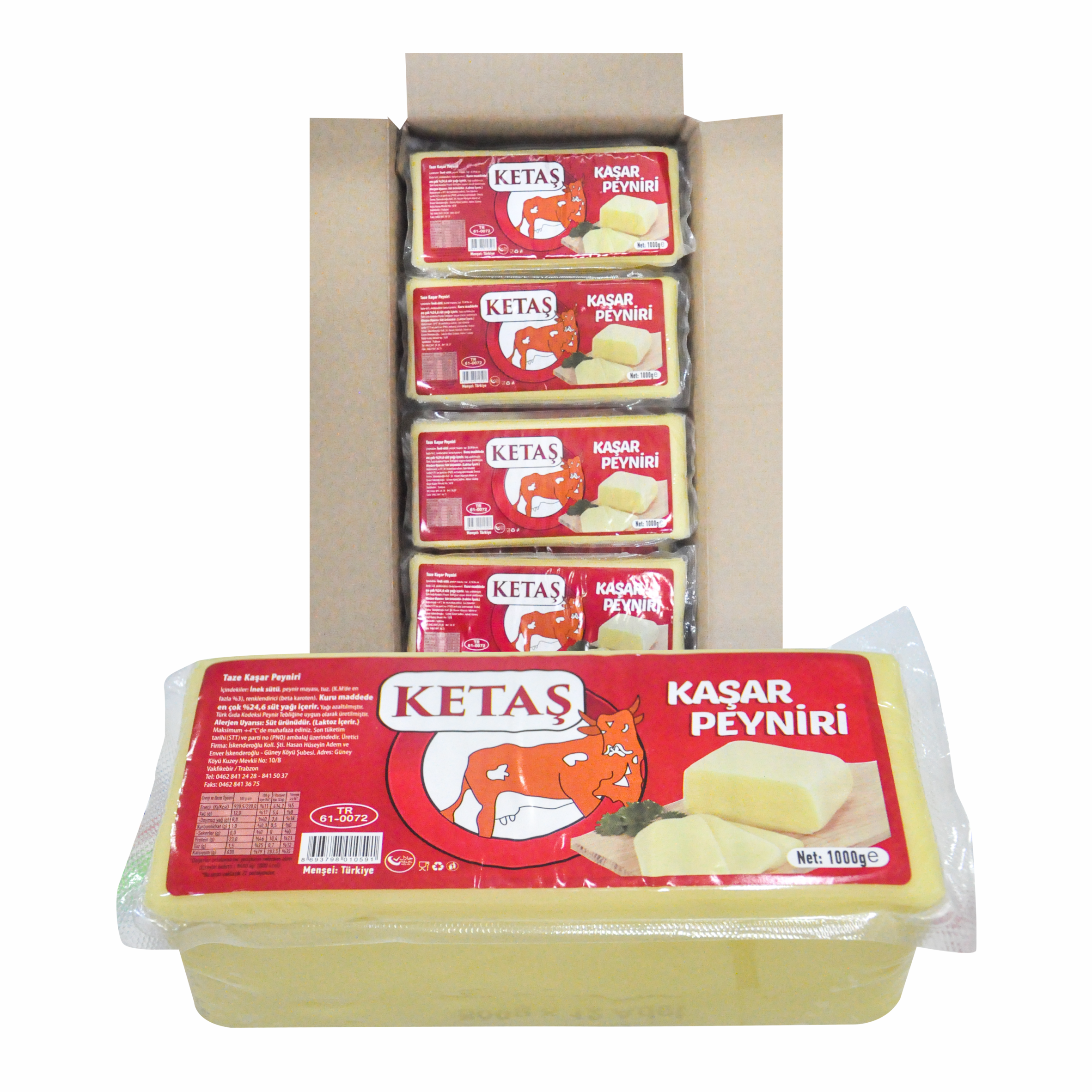 Ketaş Kaşar Peyniri 1000 GR.