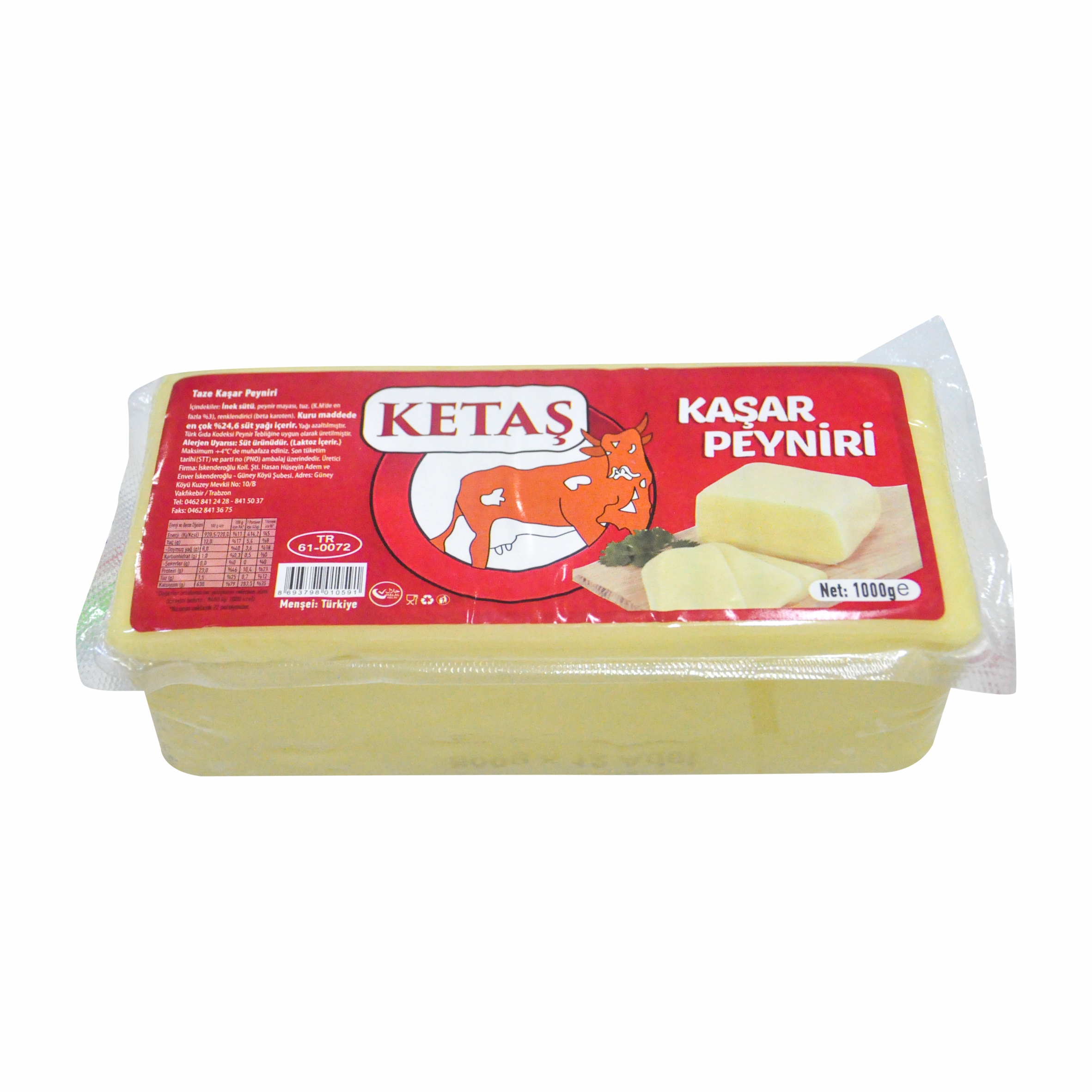 Ketaş Kaşar Peyniri 1000 GR.