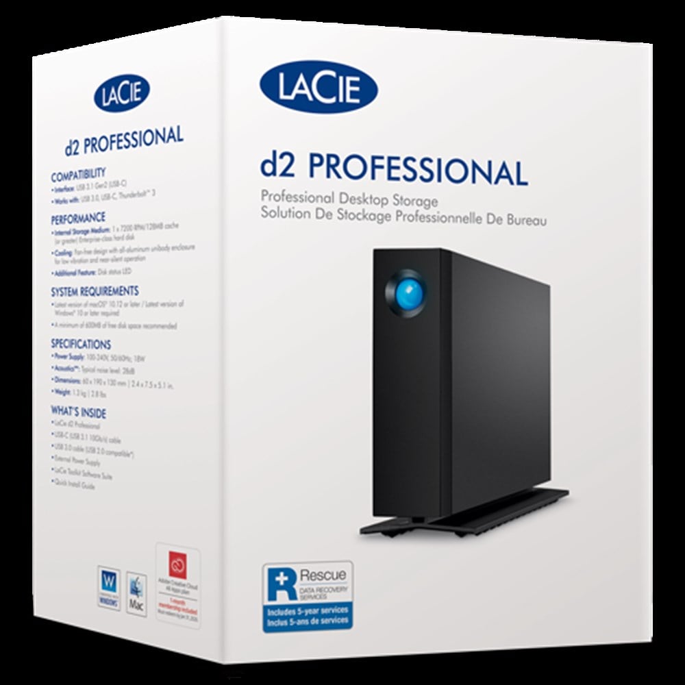 16TB LACIE STHA16000800 D2 USB 3.1 TYPE-C  HARİCİ DİSK