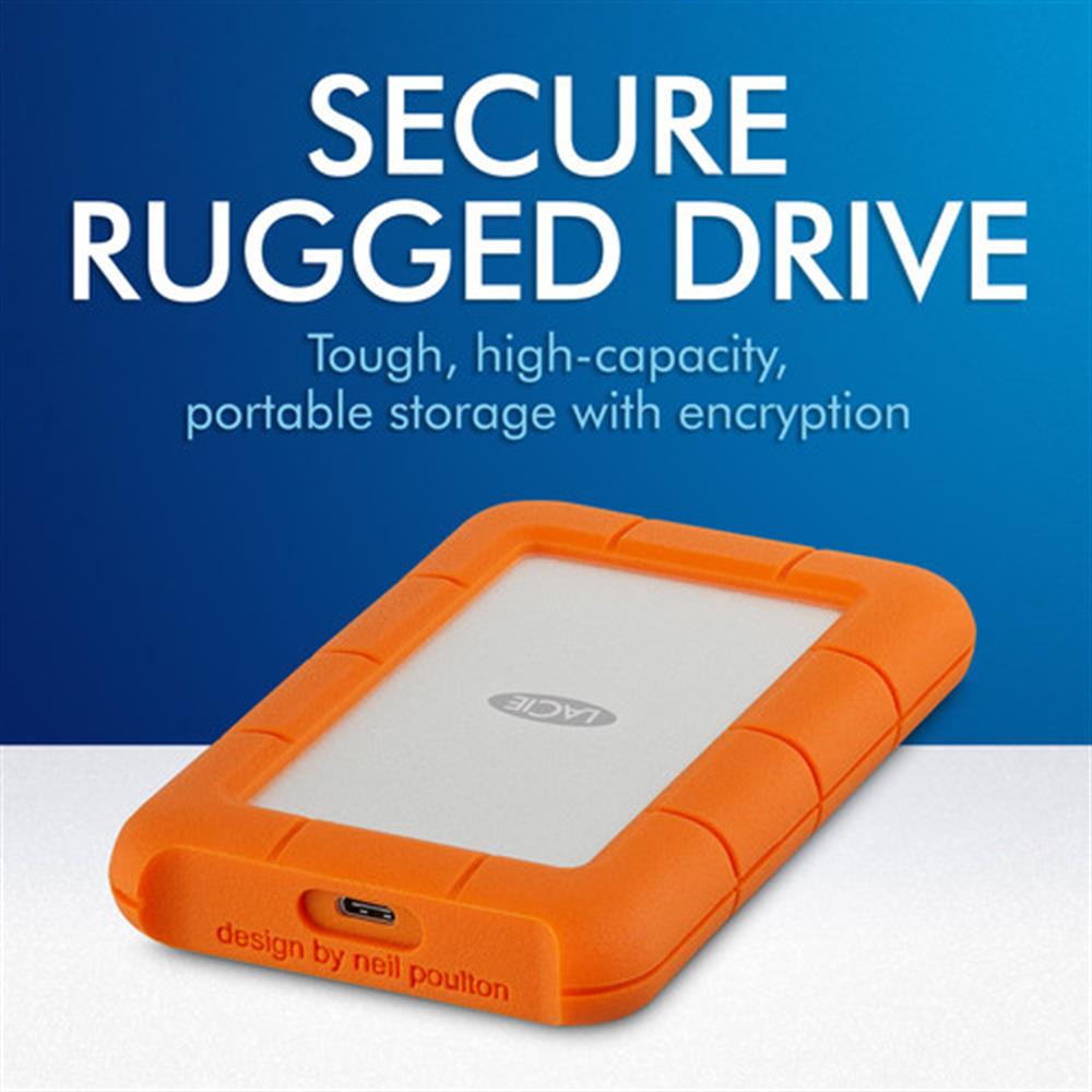 2TB LaCie 2.5 Inç Usb 3.1 (Usb-c) STFR2000403 Rugged Mini Secure Taşınabilir Disk 