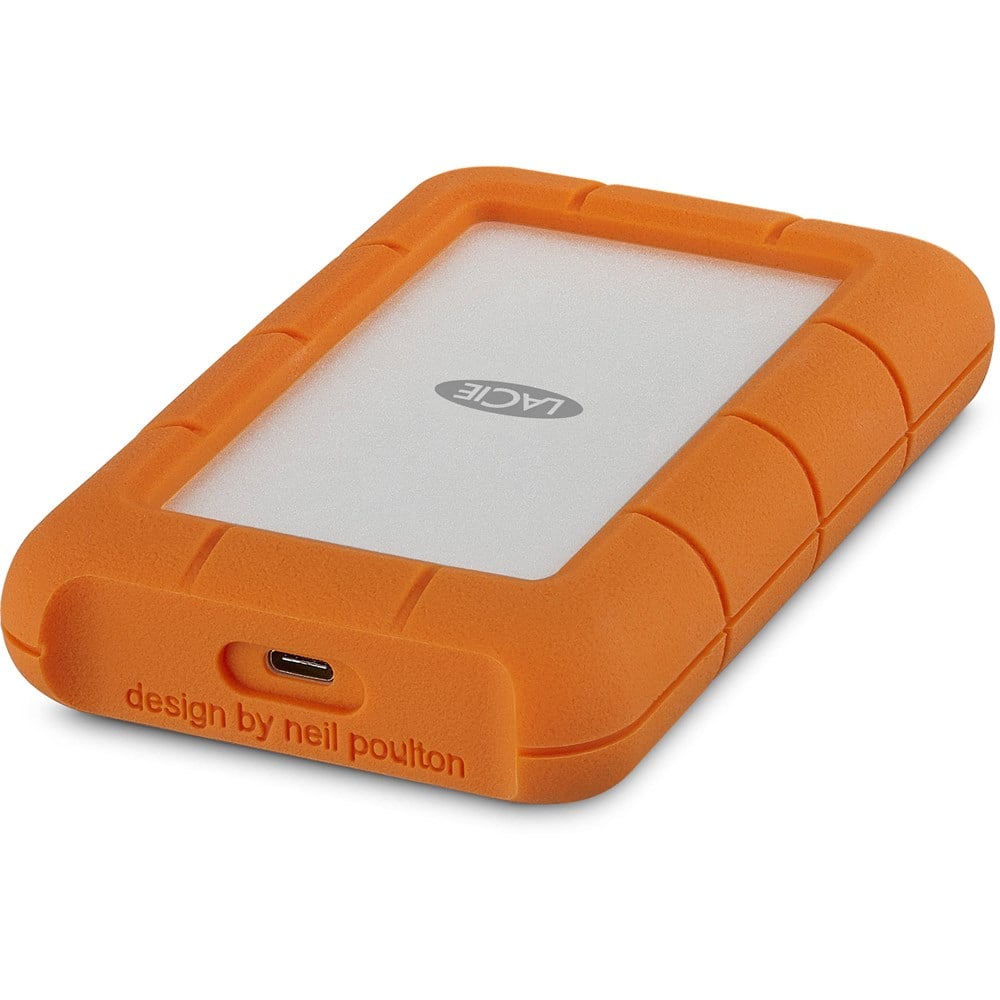 5TB LACIE 2.5 INC USB 3.1 (USB-C) STFR5000800 RUGGED MINI TAŞINABİLİR DİSK ŞOK YAĞMUR VE BASINÇ KORUMALI 2 YIL DATA KURTARMA SERVİSİ