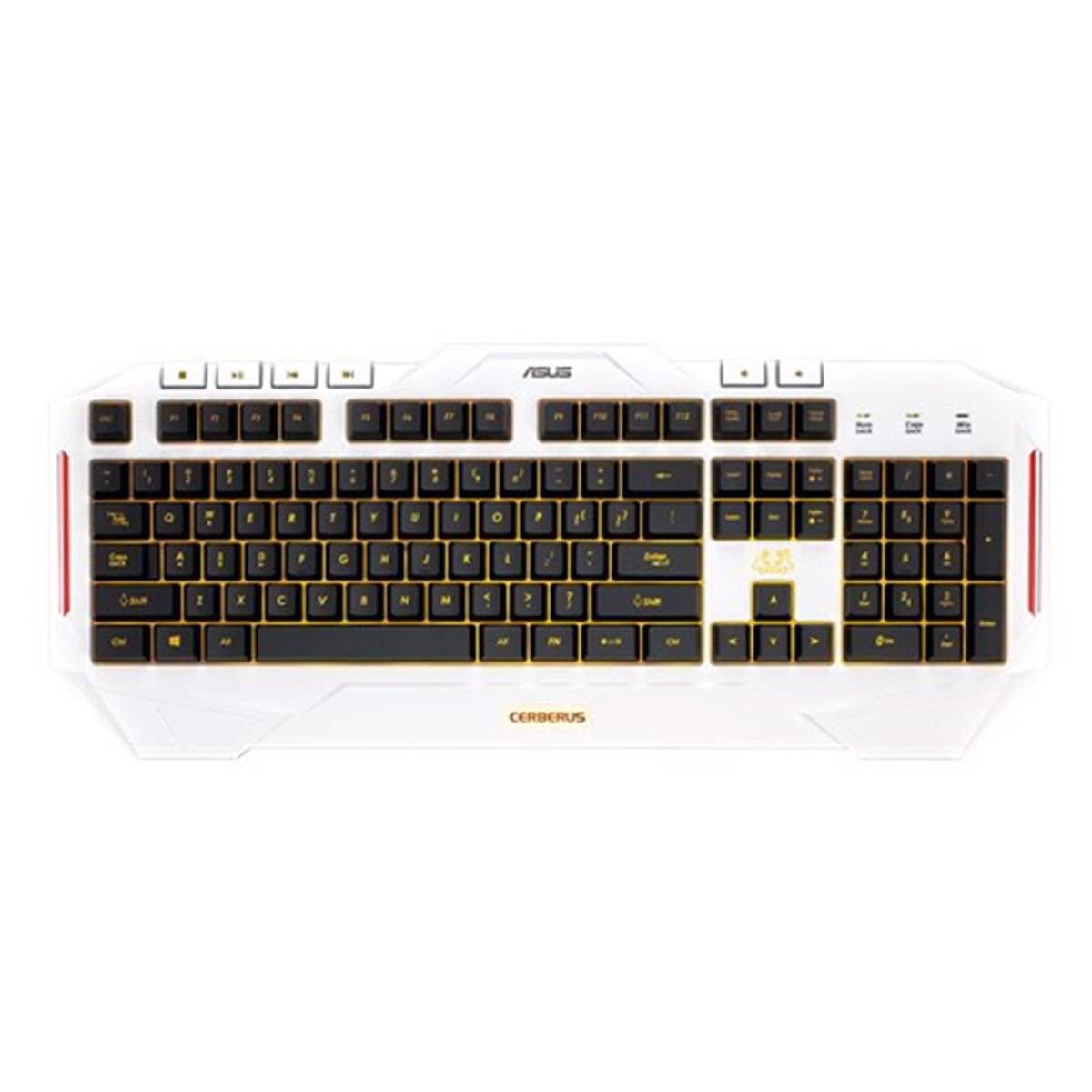 ASUS CERBERUS ARCTİC OYUNCU KLAVYE - LED AYDINLATMA, SIVIYA DAYANIKLI, TÜRKÇE TUŞ DİZİLİMİ, BEYAZ RENK