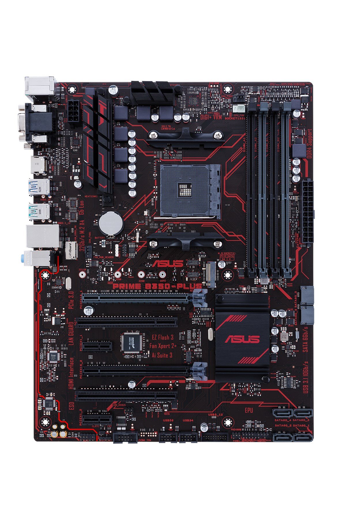 ASUS PRIME B350-PLUS AM4 B350 USB3.1 M.2 SATA 6GB/S ATX ANAKART
