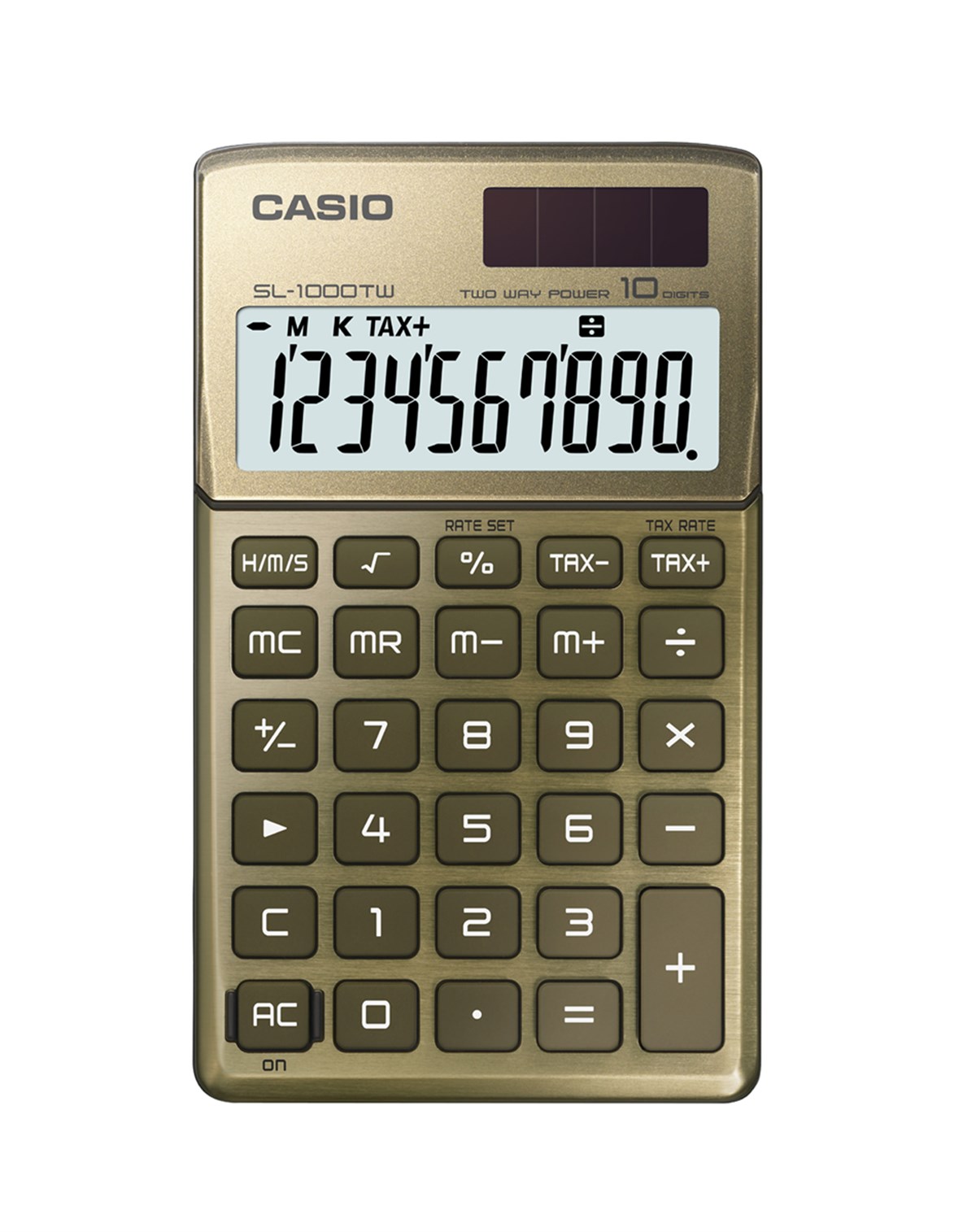 CASIO SL-1000TW-GD 10 HANE CEP HESAP MAKİNESİ
