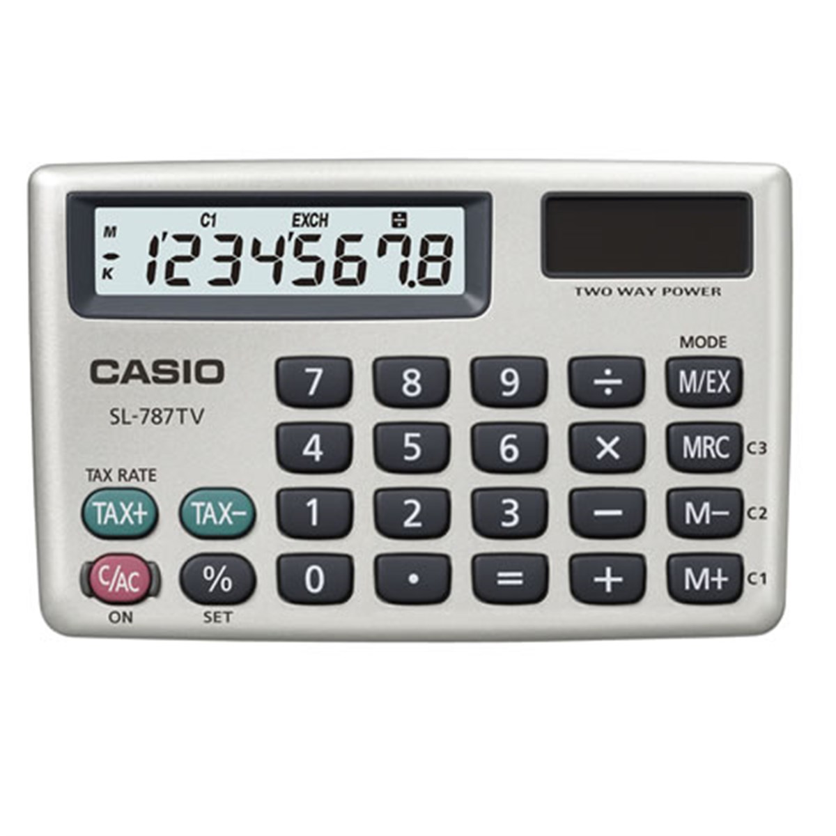 CASIO SL-787TV-GD 8 HANE CEP HESAP MAKİNESİ