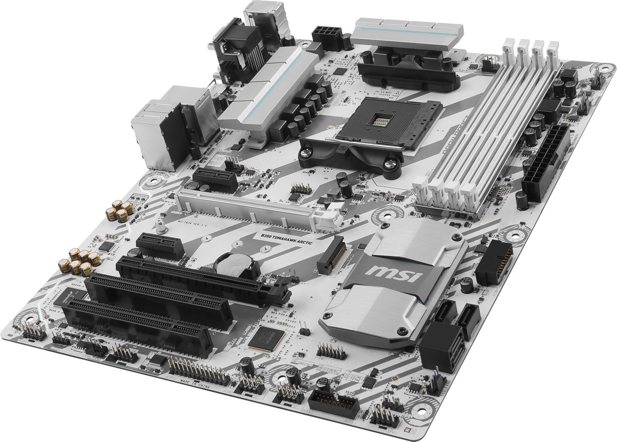 MSI B350 TOMAHAWK ARCTIC AM4 DDR4 3200 (OC) GLAN SATA 6GB/S M2 USB3.1 ATX