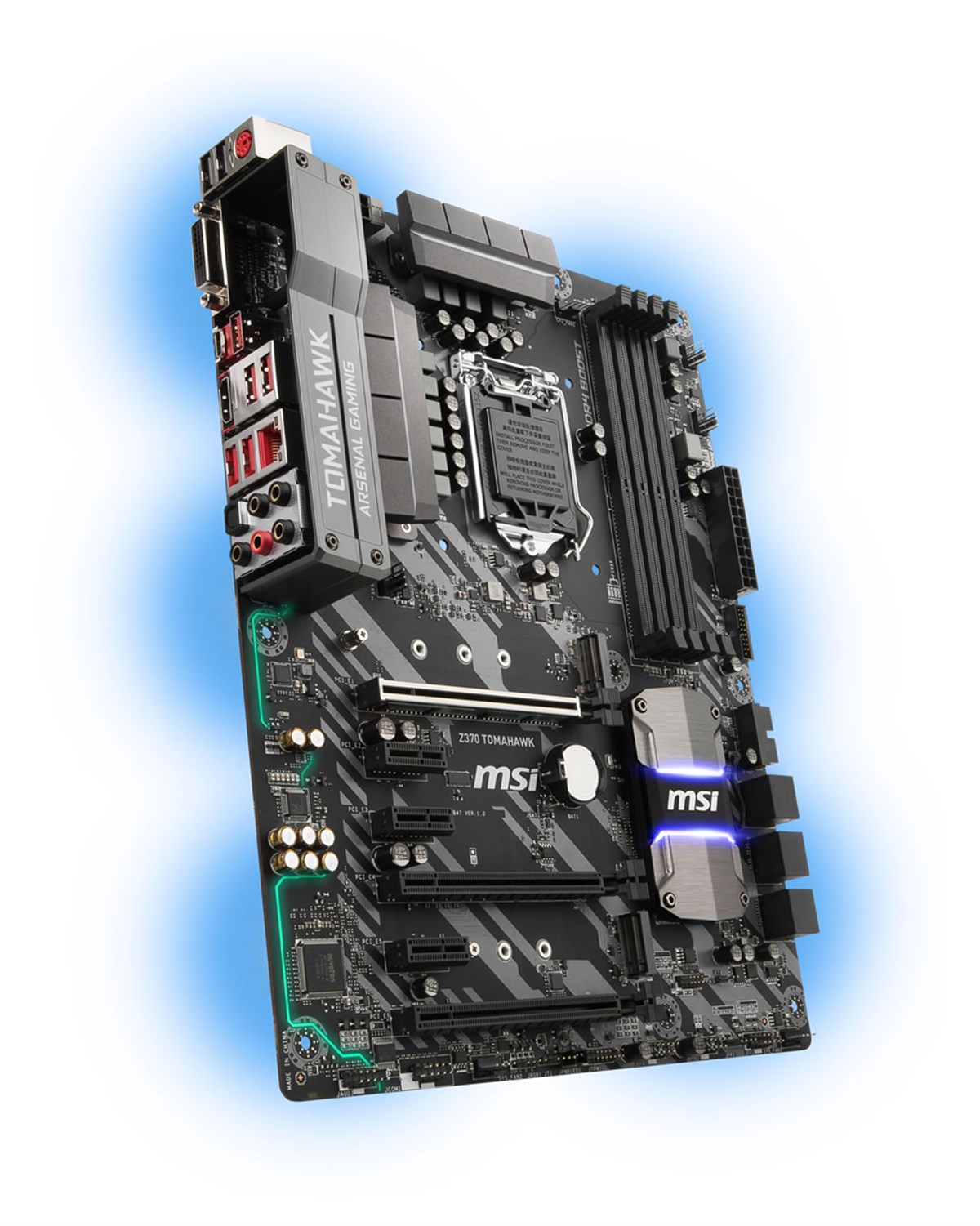 MSI Z370 TOMAHAWK DDR4 4000(OC) SATA 6GB/S M2 USB3.1 RGB ATX