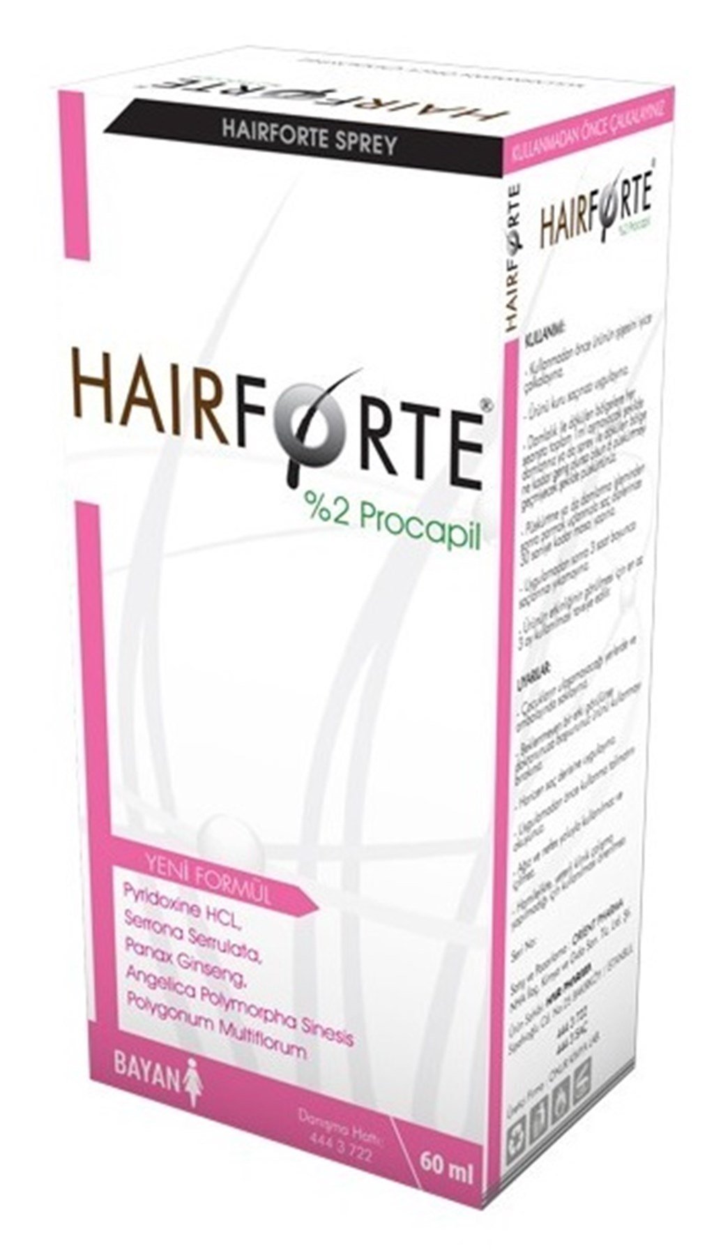 HAİRFORTE BAYAN SPREY %2