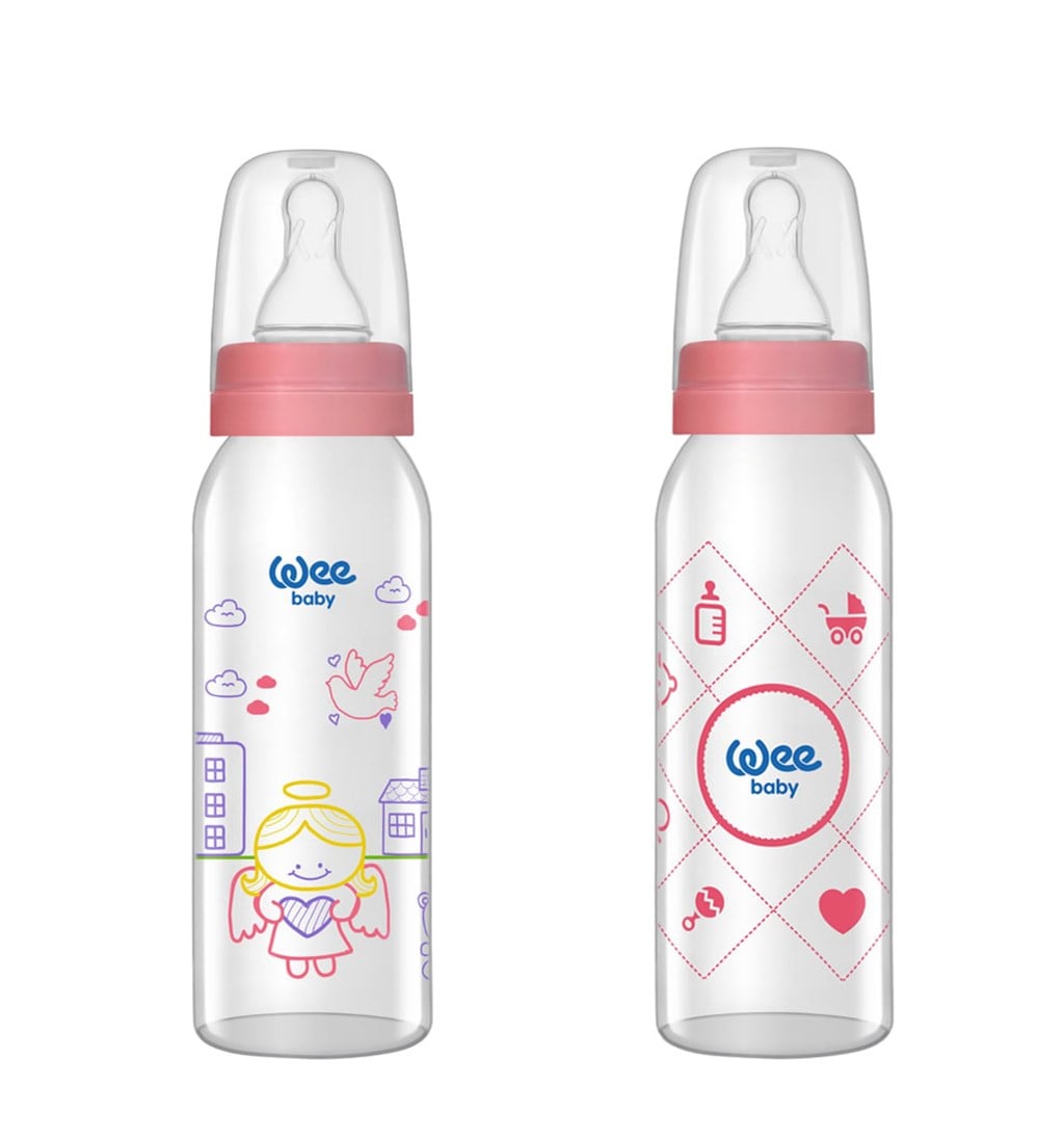 WEE BABY CAM BİBERON 0-6AY 250ML - PEMBE