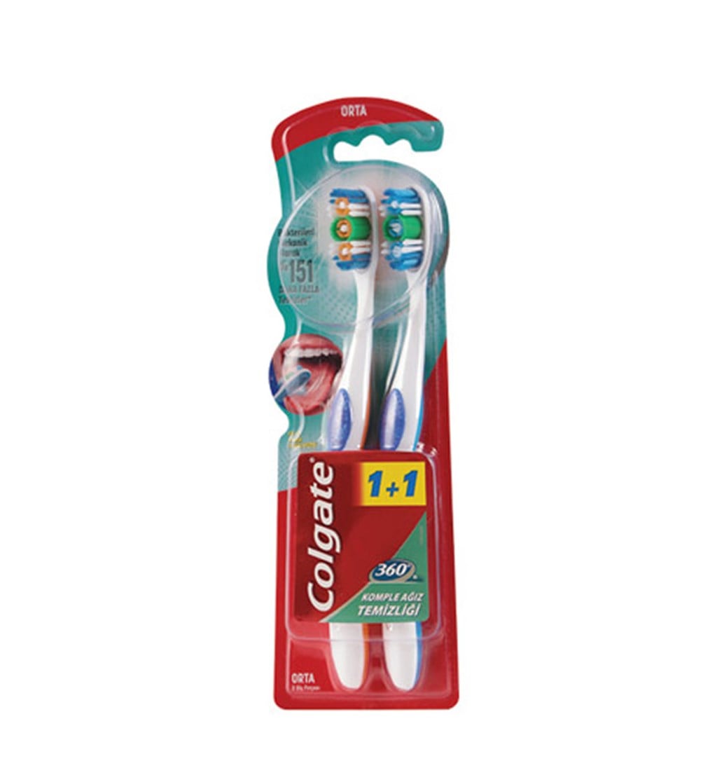 COLGATE DİŞ FIRÇASI 360 ORTA (1+1)
