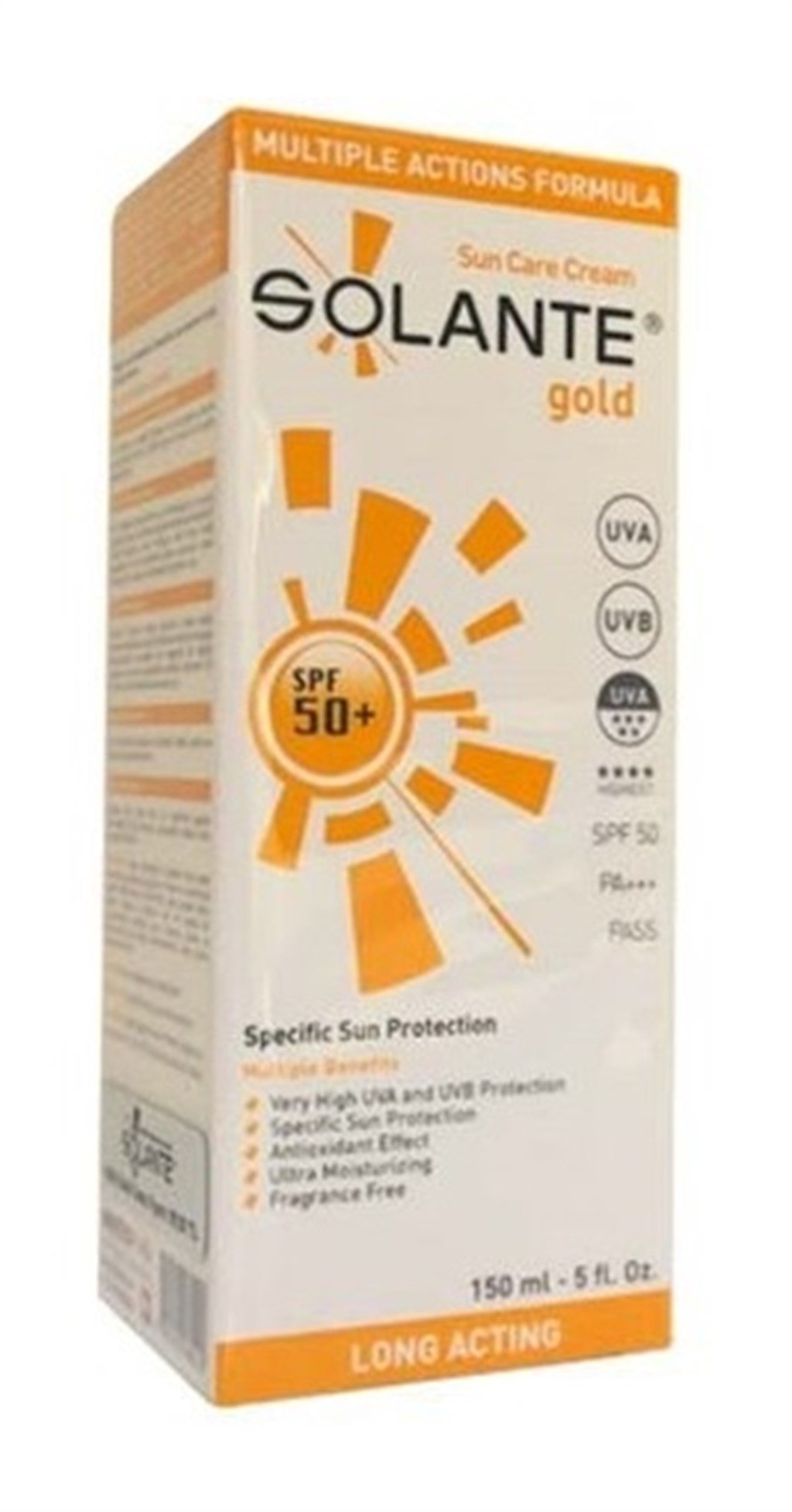 SOLANTE GOLD SPF 50+ GÜNEŞ KORUYUCU KREM 150 ML