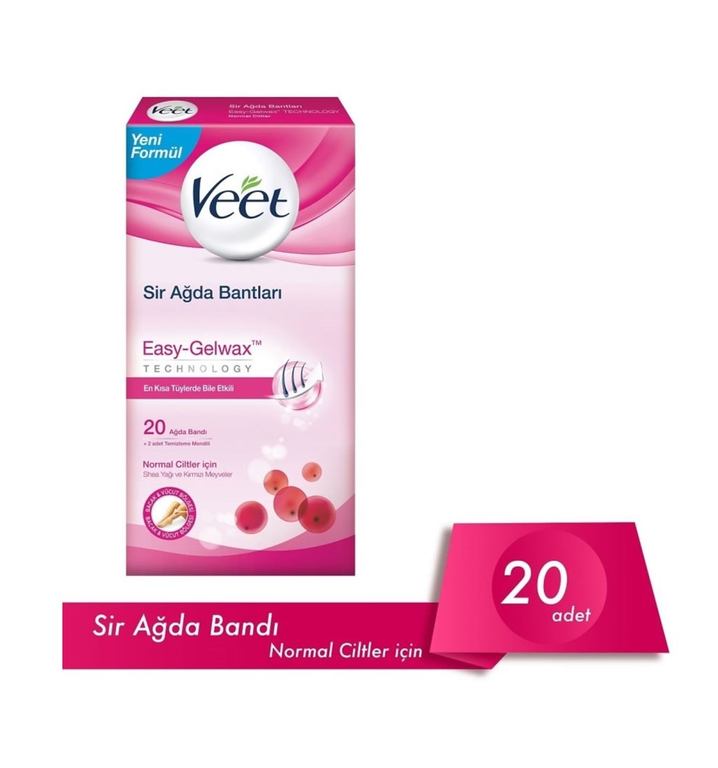 VEET SİR AĞDA BANTLARI (NORMAL CİLTLER İÇİN) 20'Lİ