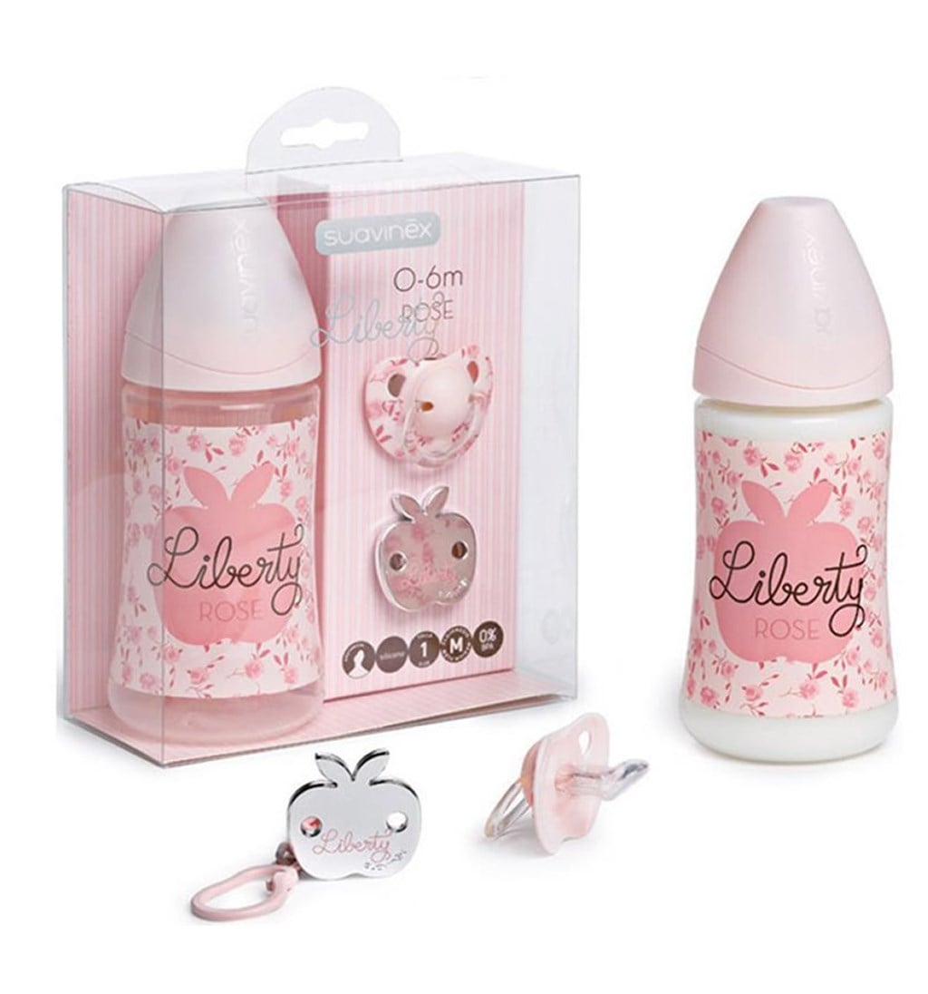 SUAVİNEX LİBERTY COLLECTİON BİBERON SET - PEMBE