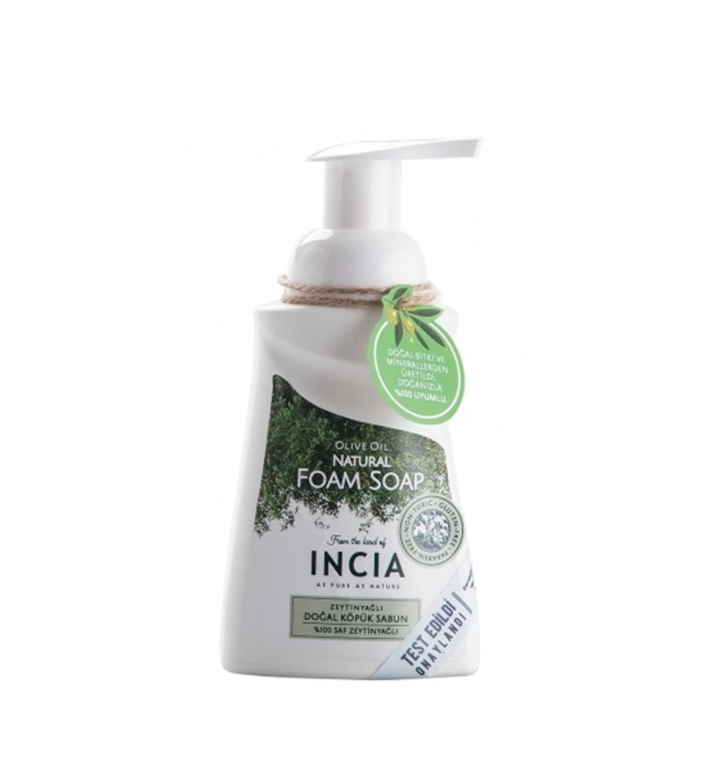 İNCİA ZEYTİNYAĞLI DOĞAL KÖPÜK SABUN 200ML