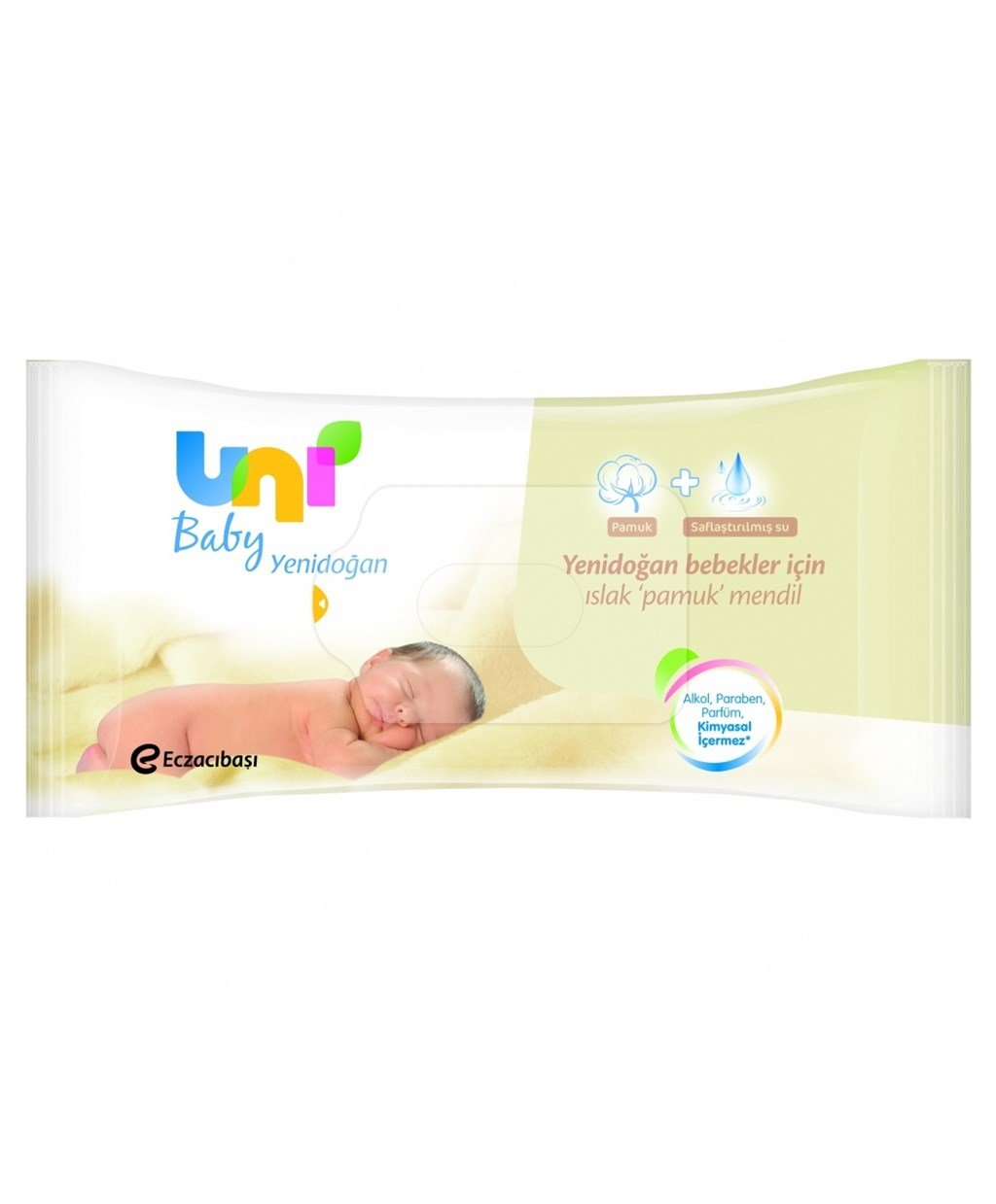 UNİ BABY YENİDOĞAN ISLAK PAMUK MENDİL