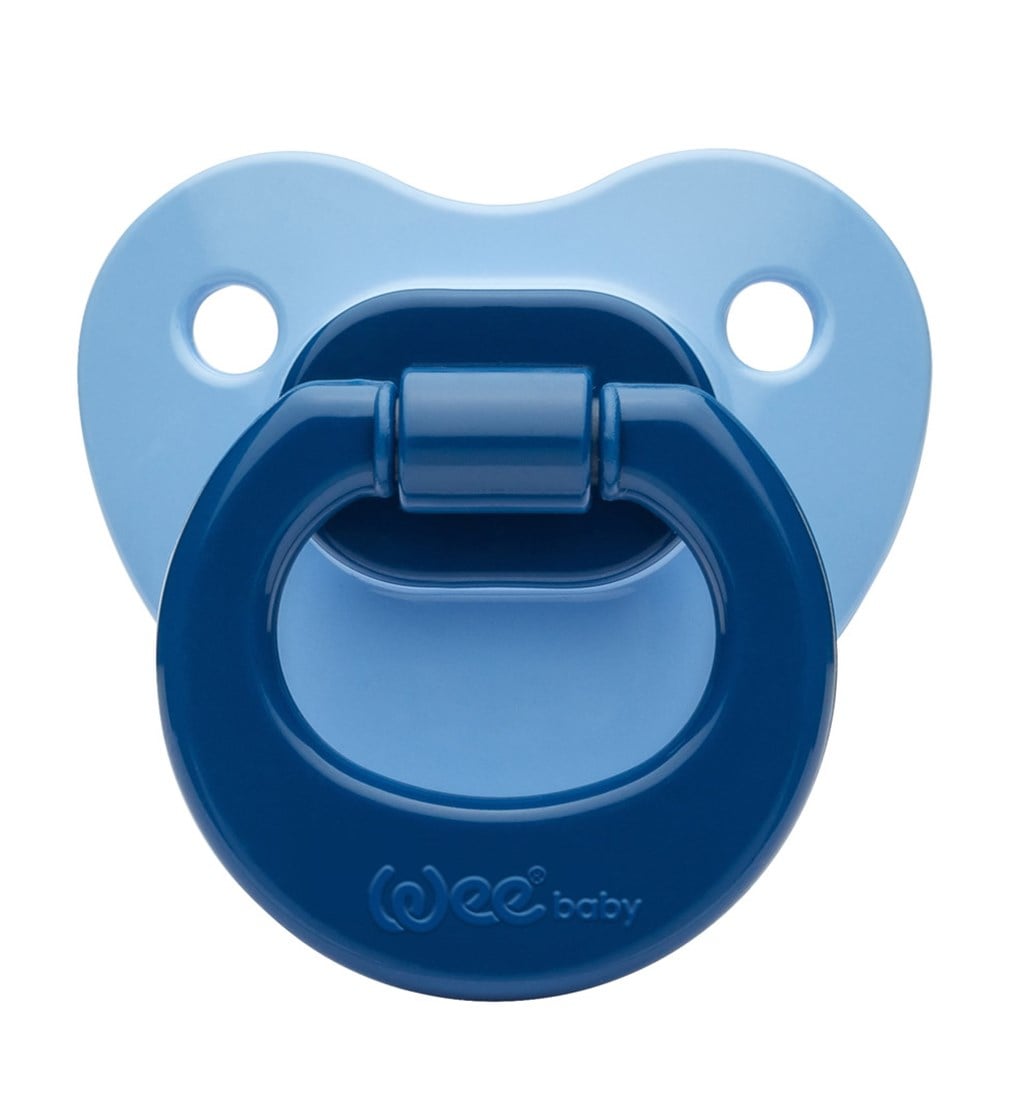 WEE BABY MAT GÖVDELİ DAMAKLI EMZİK 6-18AY NO.2 - MAVİ