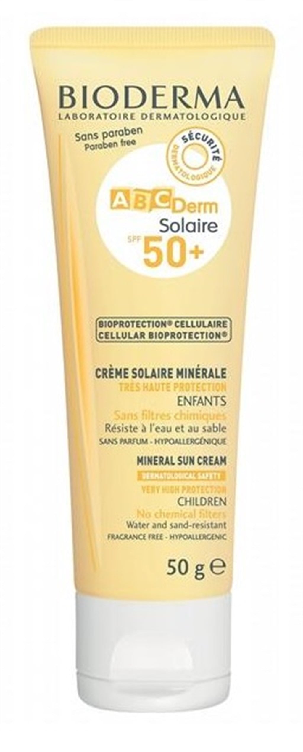 BİODERMA ABCDERM MİNERAL SUN CREAM SPF 50+ 50G