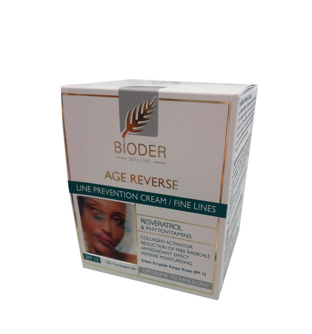 BİODER ERKEN KIRIŞIKLIK KARŞITI KREM SPF15 YAĞLI&KARMA CİLTLER 50ML