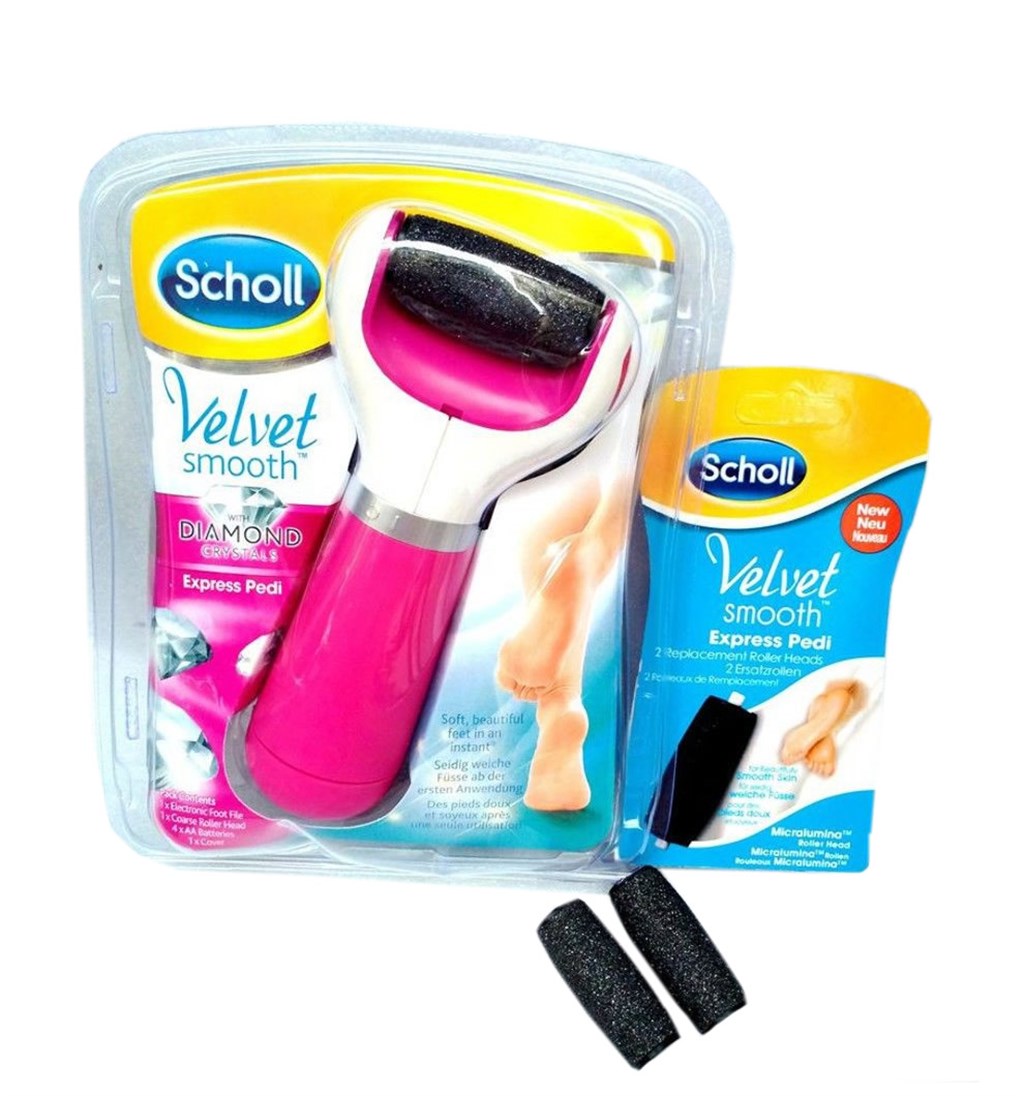 SCHOLL VELVET ELEKTRONİK AYAK TÖRPÜSÜ PEMBE KİT + 2Lİ YEDEK