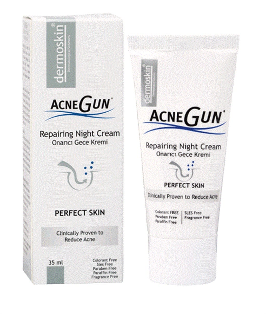 DERMOSKİN ACNEGUN ONARICI GECE KREMİ 30 ML