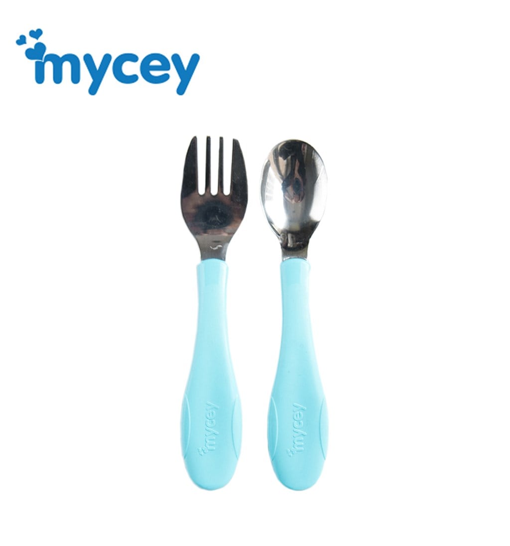 MYCEY PASANMAZ KAŞIK ÇATAL SETİ - MAVİ