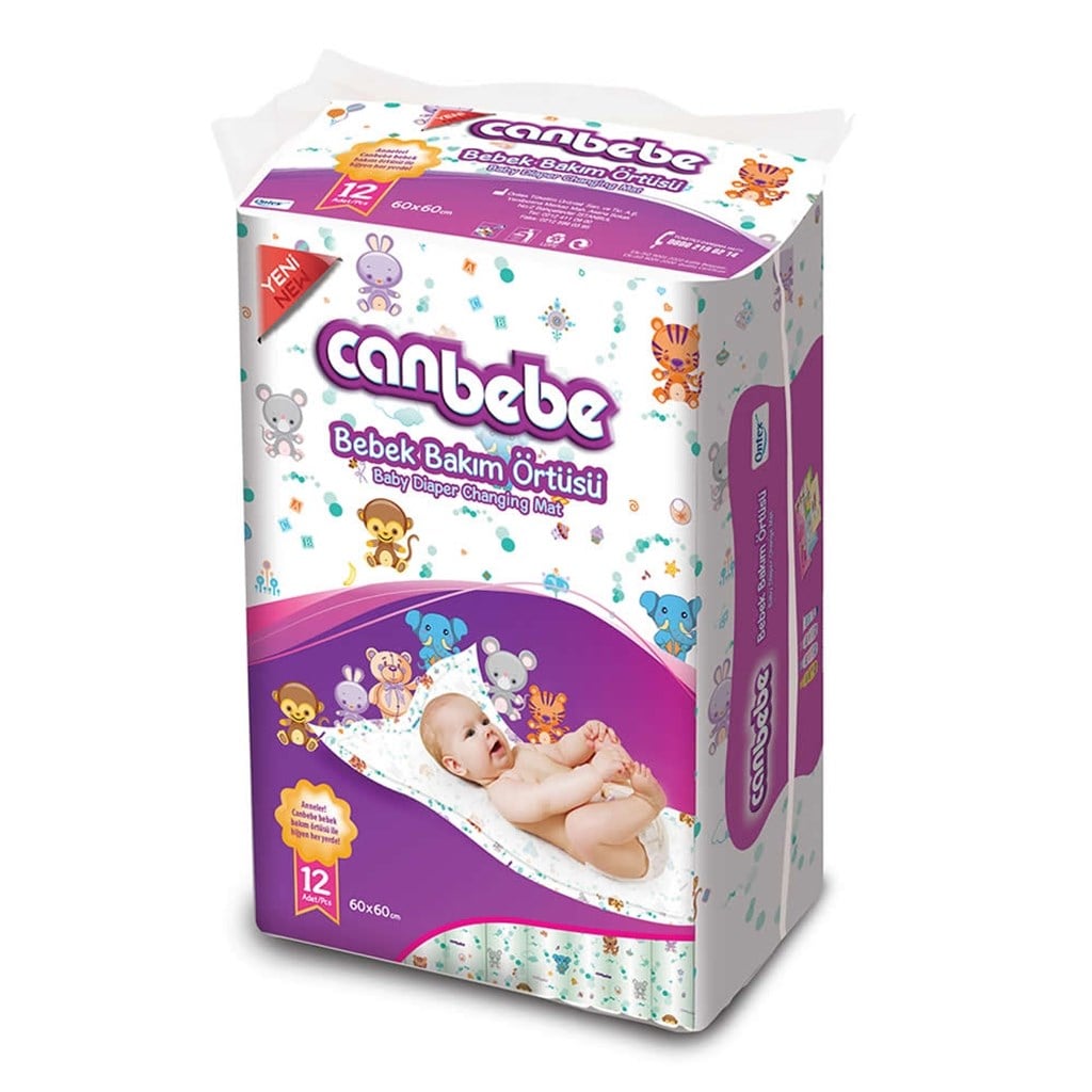 CANBEBE BEBEK BAKIM ÖRTÜSÜ 12 Lİ PAKET