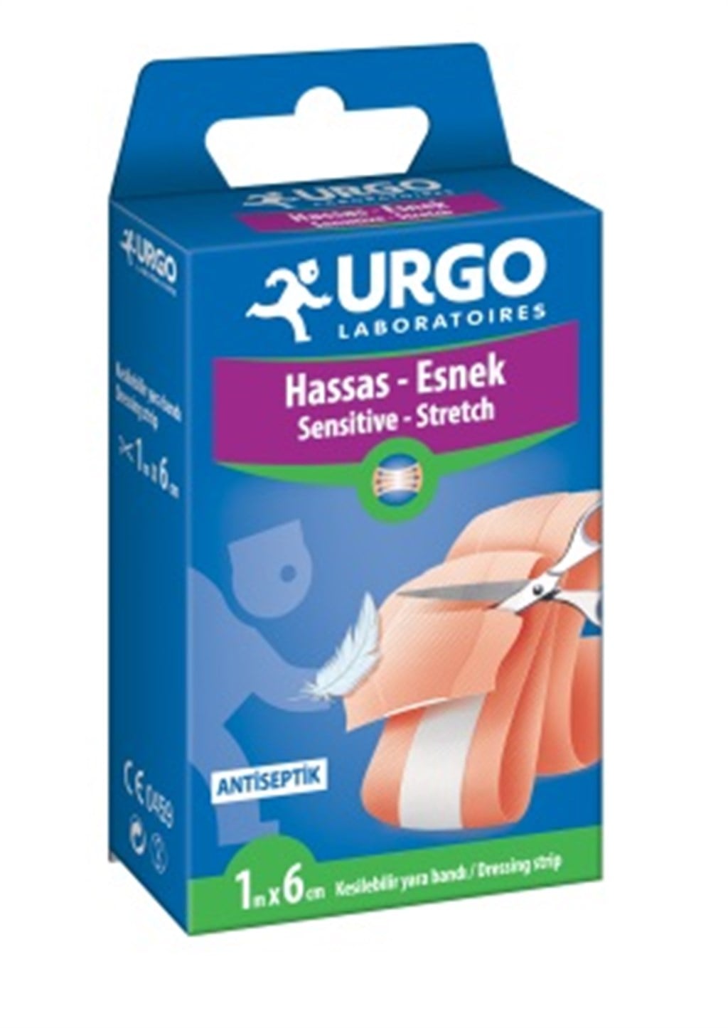 URGO SENSİTİVE-ESNEK KESİLEBİLİR YARA BANDI  1Mx6CM