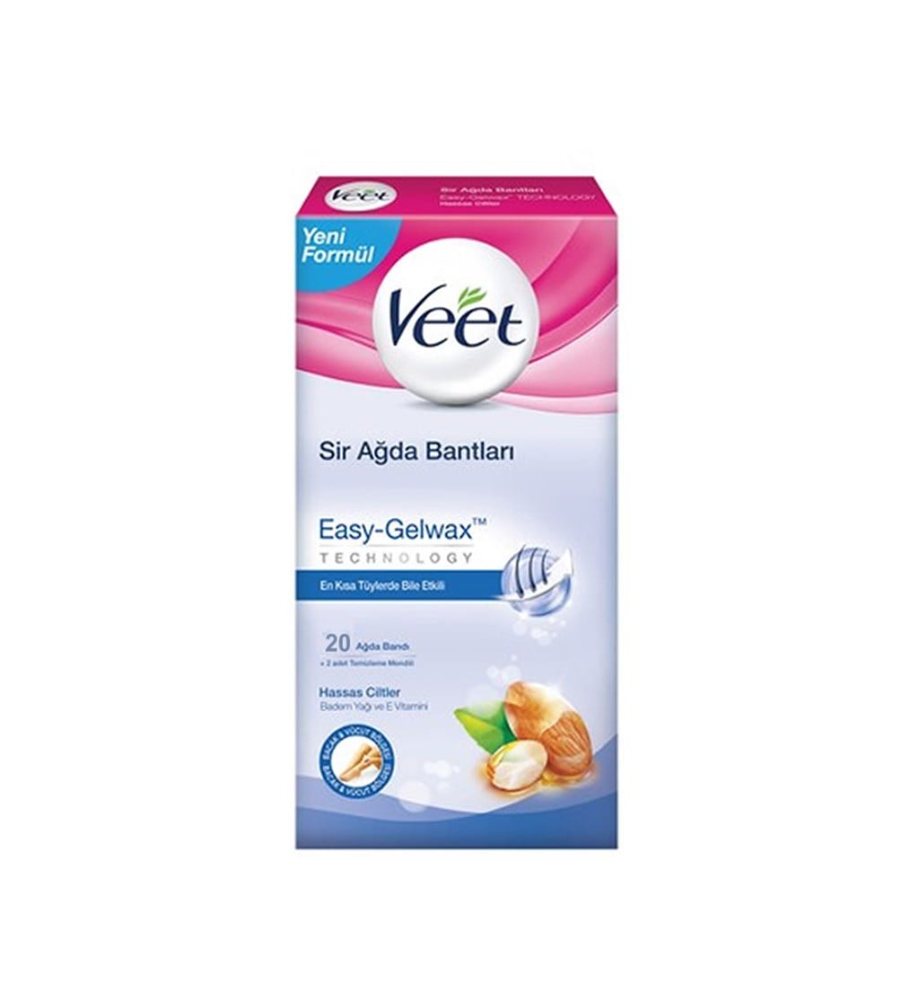 VEET SİR AĞDA BANTLARI (HASSAS CİLTLER İÇİN) 20'Lİ