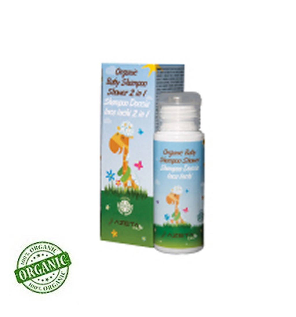 AZETABİO ORGANİK BEBEK ŞAMPUANI VE DUŞ JELİ 2 Sİ 1 ARADA 200 ML