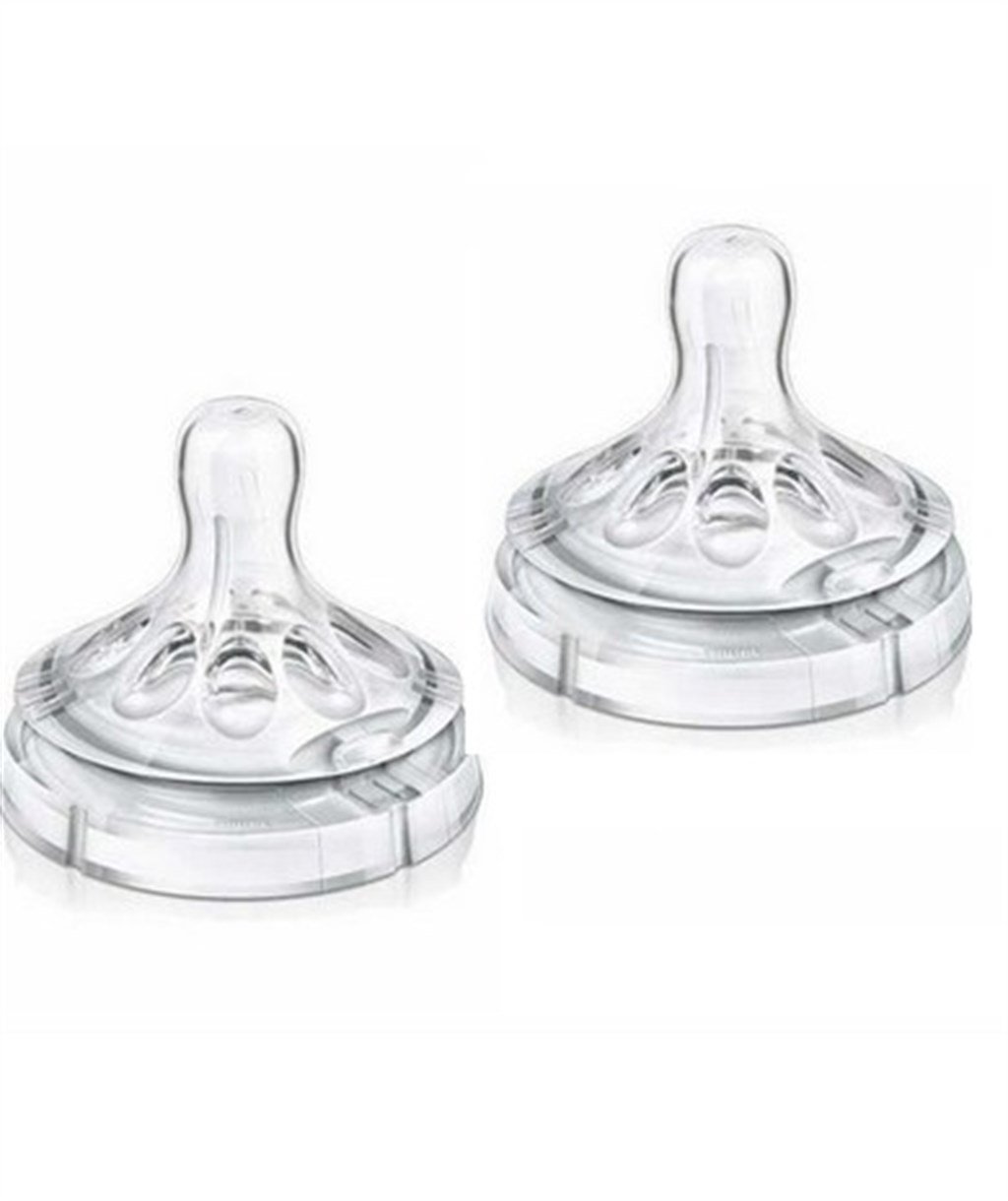 AVENT BİBERON EMZİĞİ 6AY+ (4 DELİK - 2'Lİ) - NATURAL